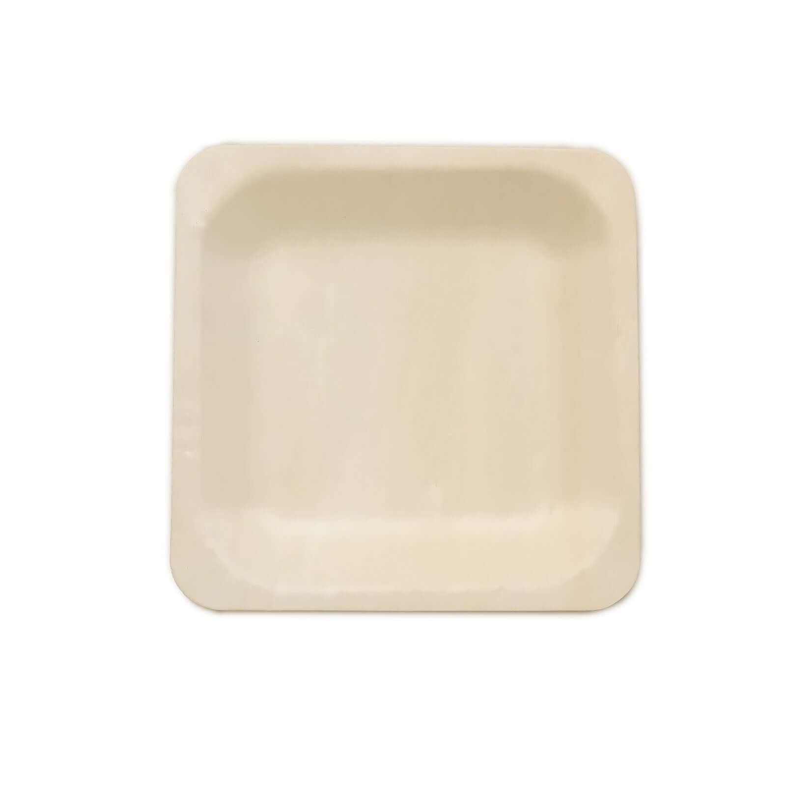 25-Piece Set of 6-Inch Square Eco-Friendly Birchwood Dessert and Appetizer Plates