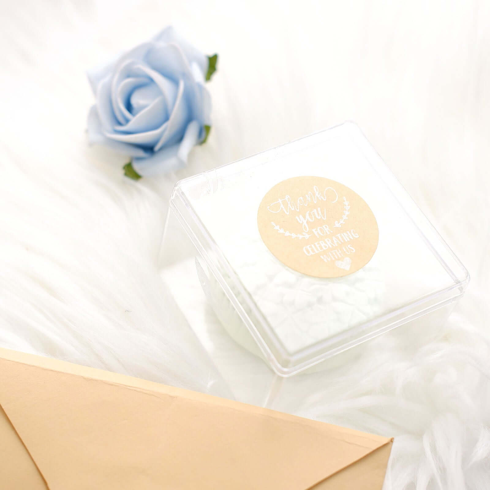 500 Pcs 1.5-Inch Round Thank You Stickers Roll for Wedding Favors and Envelope Seals