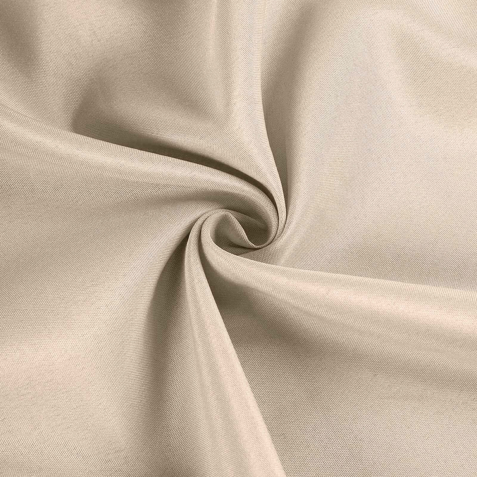 Durable Nude Fitted Polyester Tablecloth for 6FT Rectangle Tables - Ideal for Events