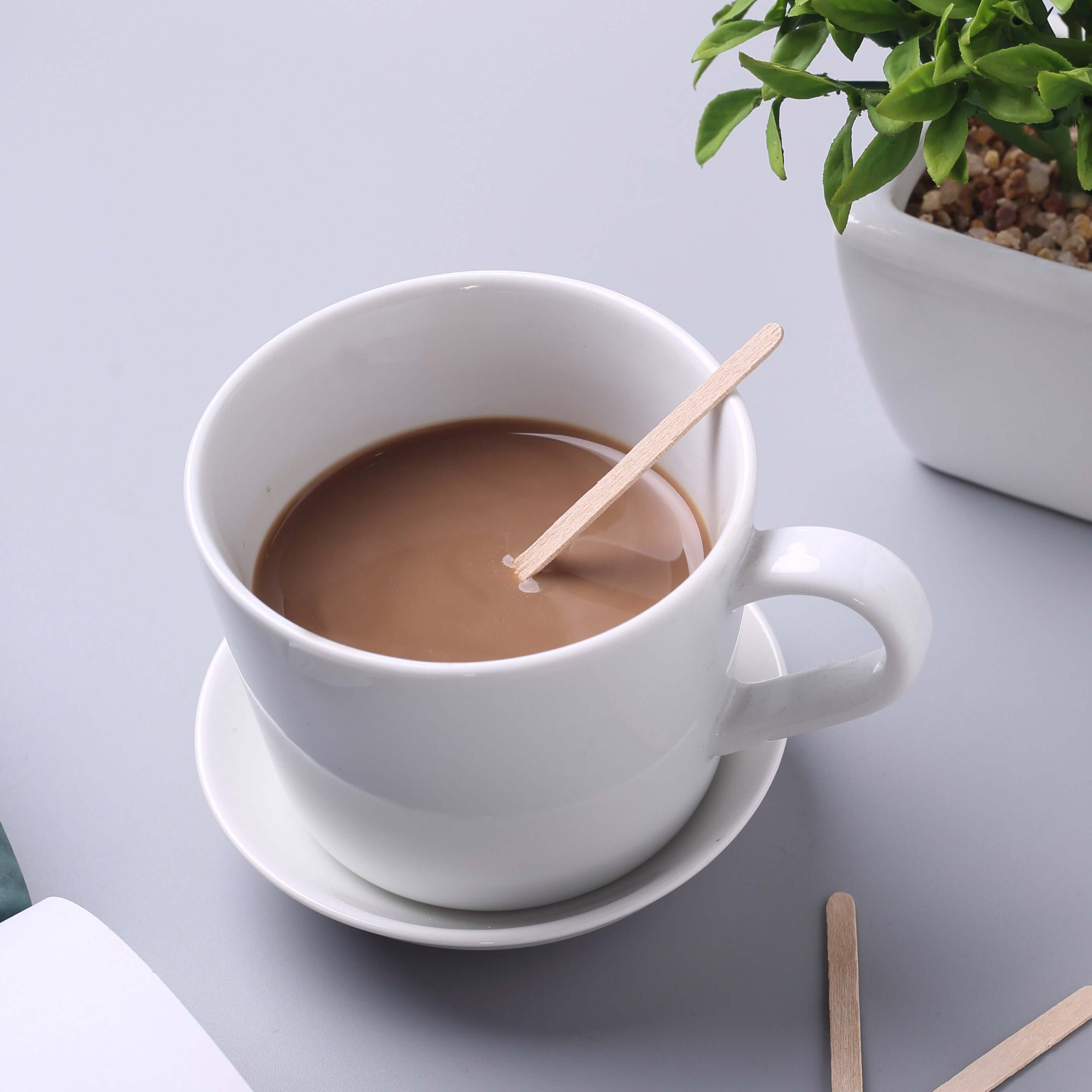 Hot Deal! 1000-Pack Natural Birchwood Coffee Stirrers, 4.5 Inches for Tea & Cocktails