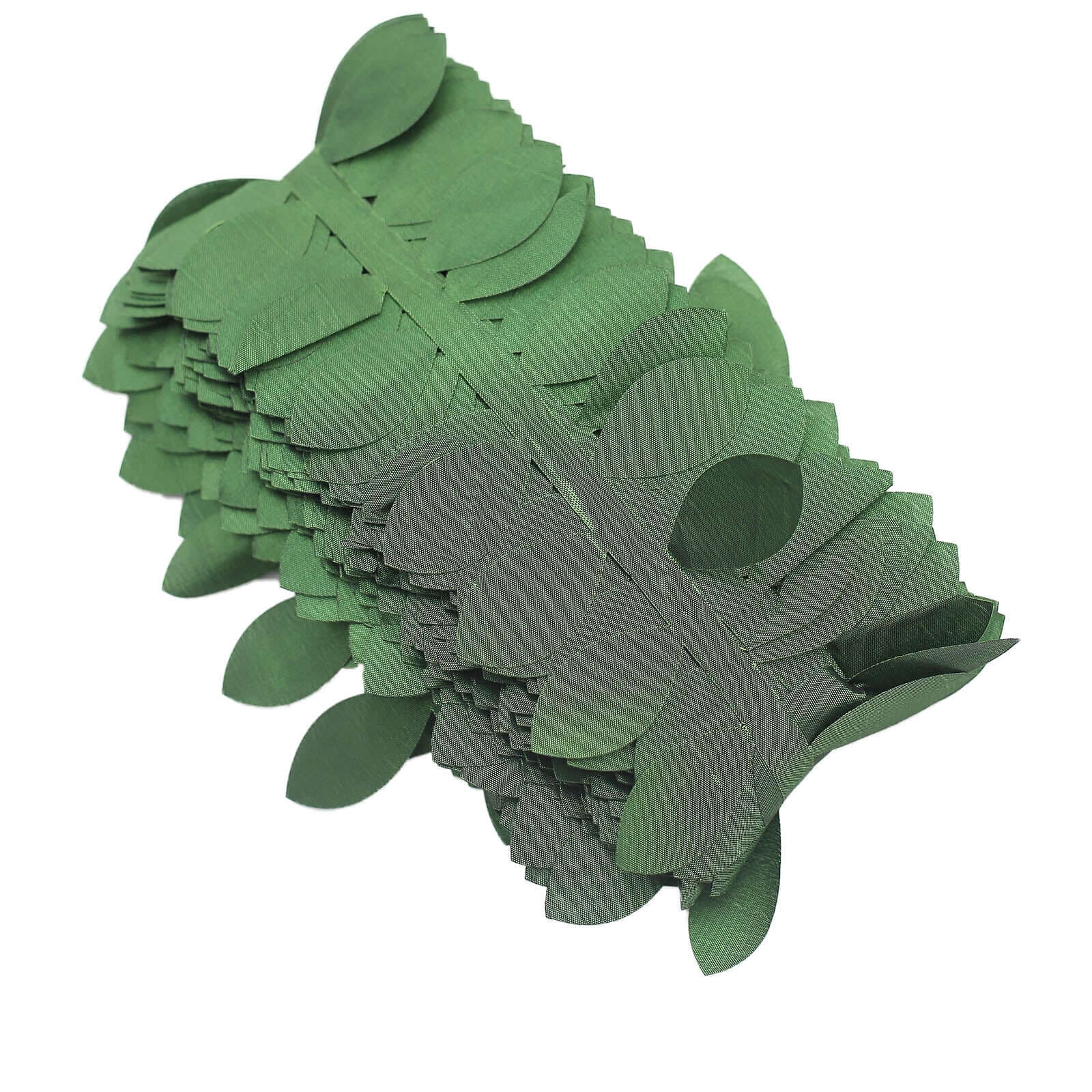 Premium Taffeta Ribbon Sash with 4 - Leaf Petal Design in Green, 50ft - Ideal for Decor