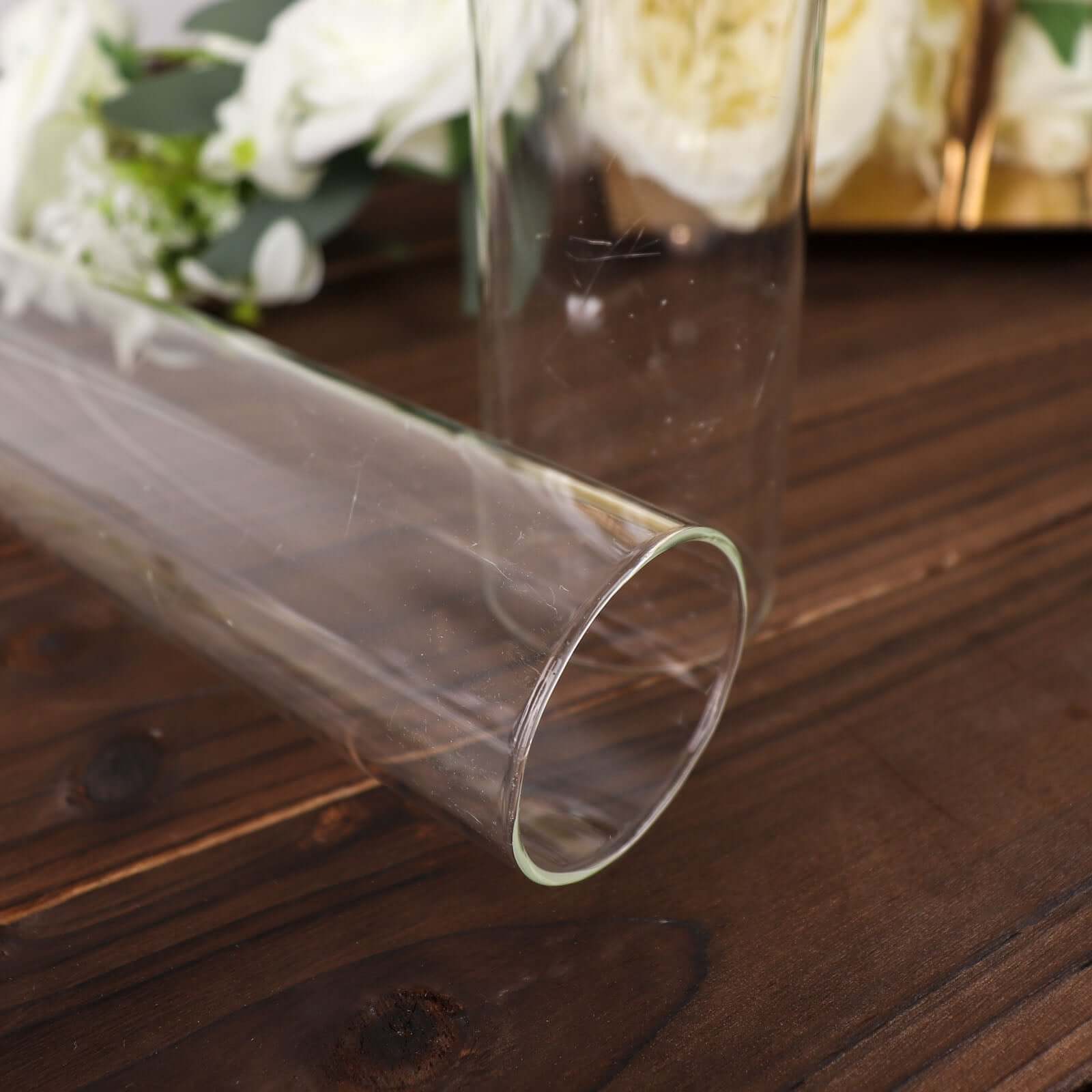 2-Pack Clear Glass Candelabra Shades - Ideal Table Centerpiece