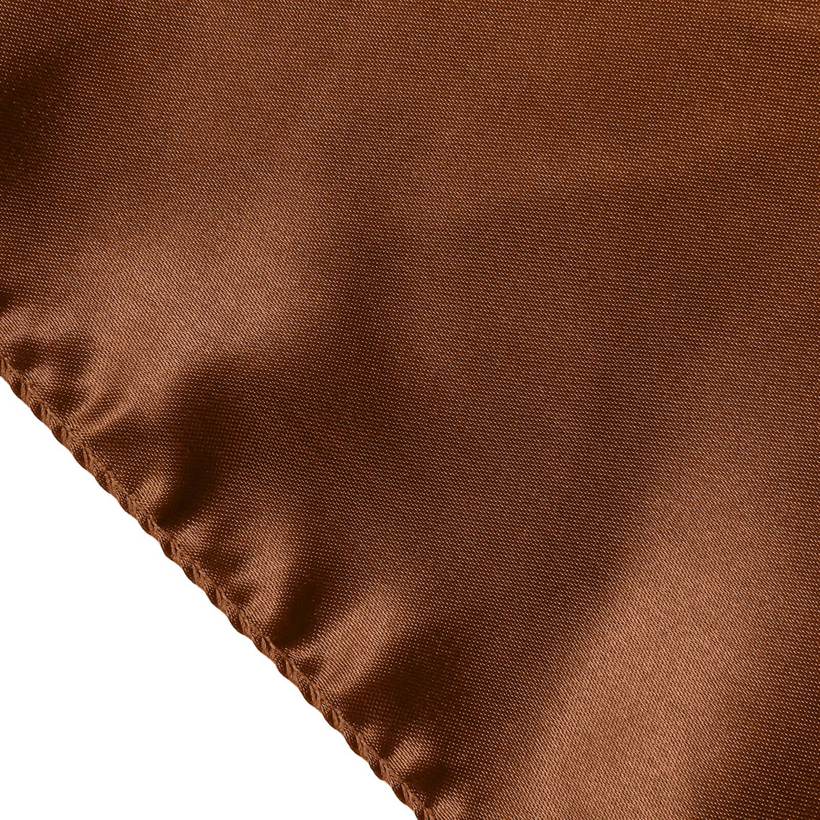 Hot Sale! Smooth and Lustrous Cinnamon Brown Satin Rectangular 60x102 Tablecloth