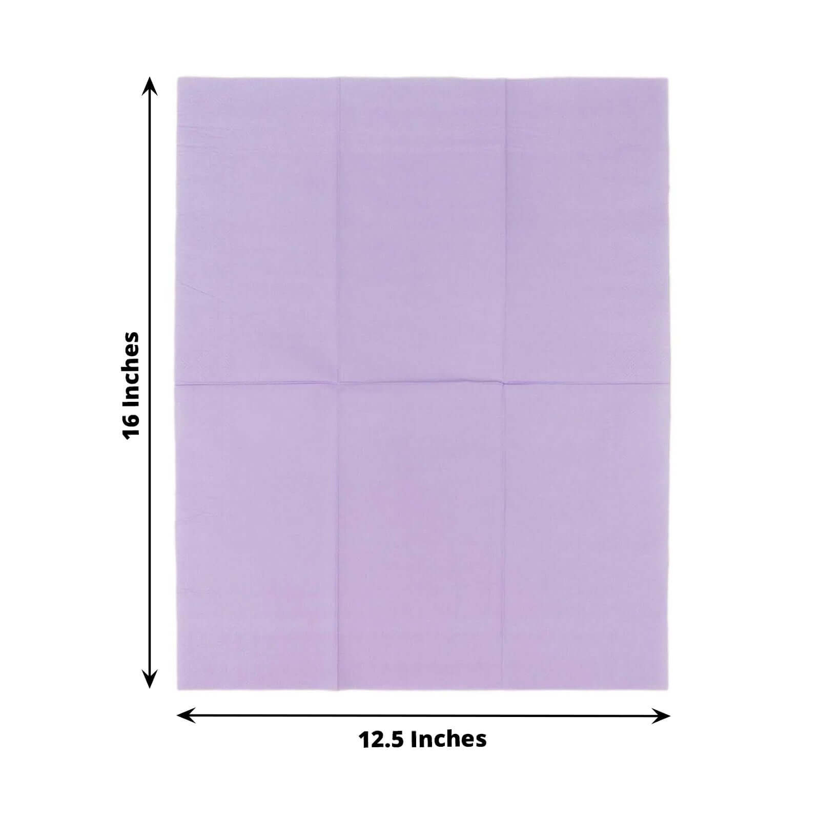 Soft 50-Pack 2-Ply Disposable Lavender Lilac Paper Cocktail and Beverage Napkins for Weddings