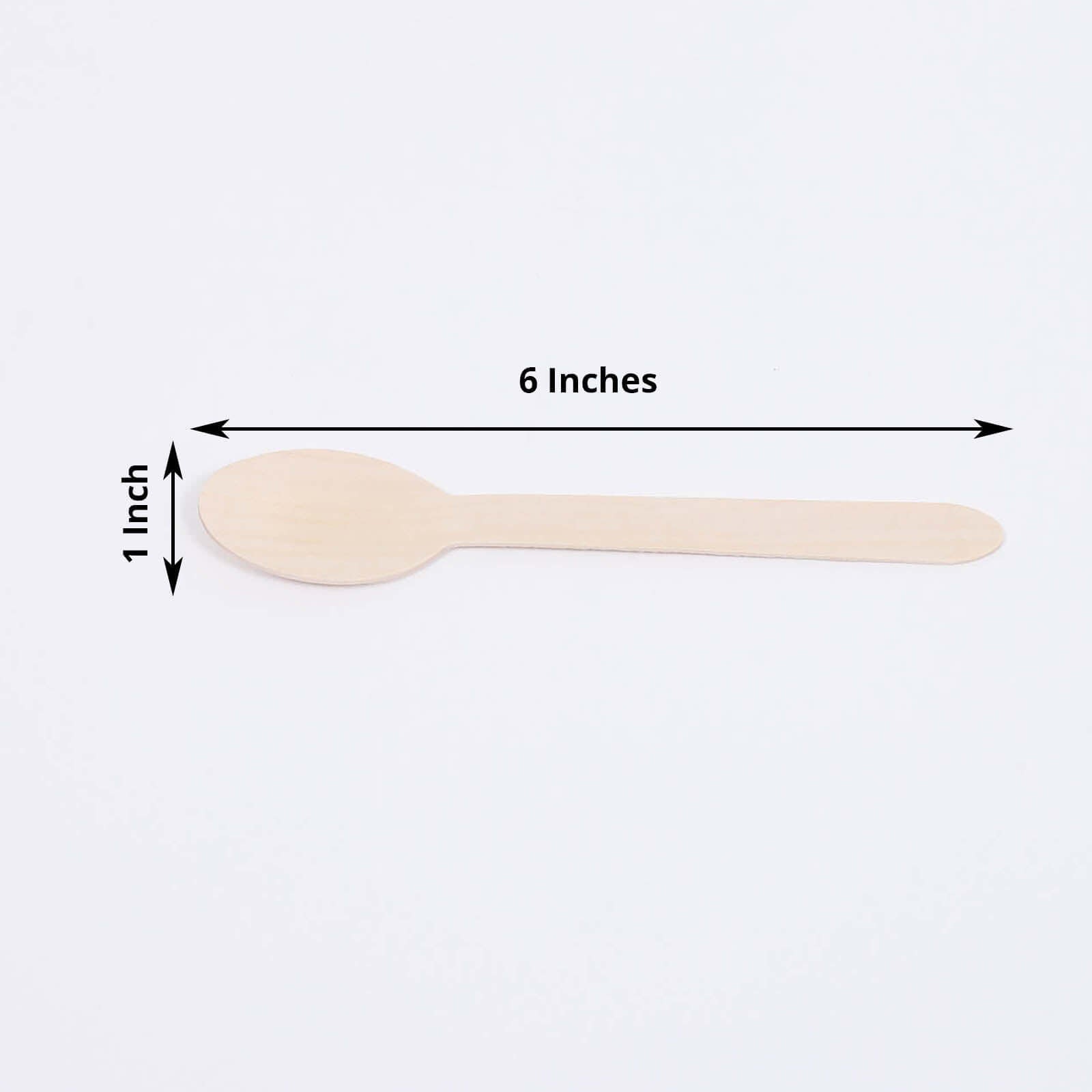100-Piece Set of Natural Birchwood Spoons - Eco-Friendly, Biodegradable for Rustic & Outdoor Events