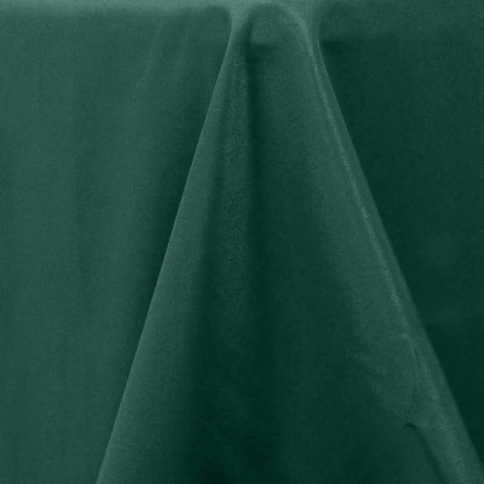 Hunter Emerald Green 60x102 Premium Polyester Tablecloth - Durable & Wrinkle-Resistant