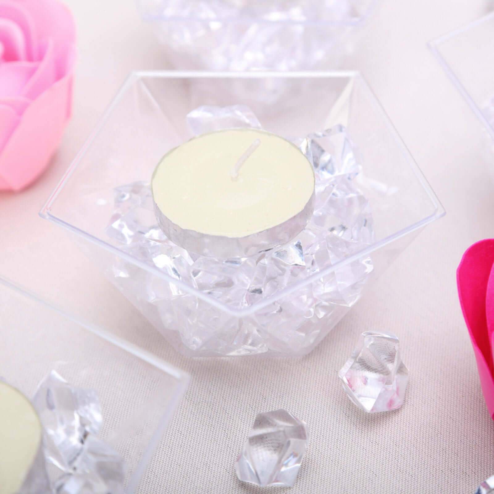 300 Pcs Large Clear Acrylic Ice Bead Vase Fillers - Ideal for Event Decor & DIY Crafts