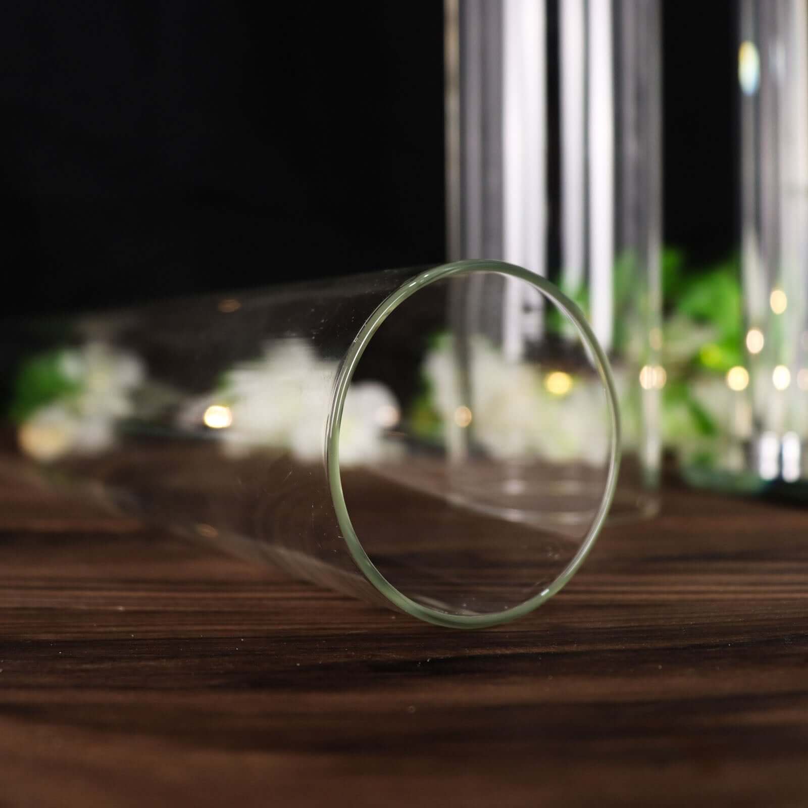 2-Pack Clear Glass Candelabra Shades - Ideal Table Centerpiece