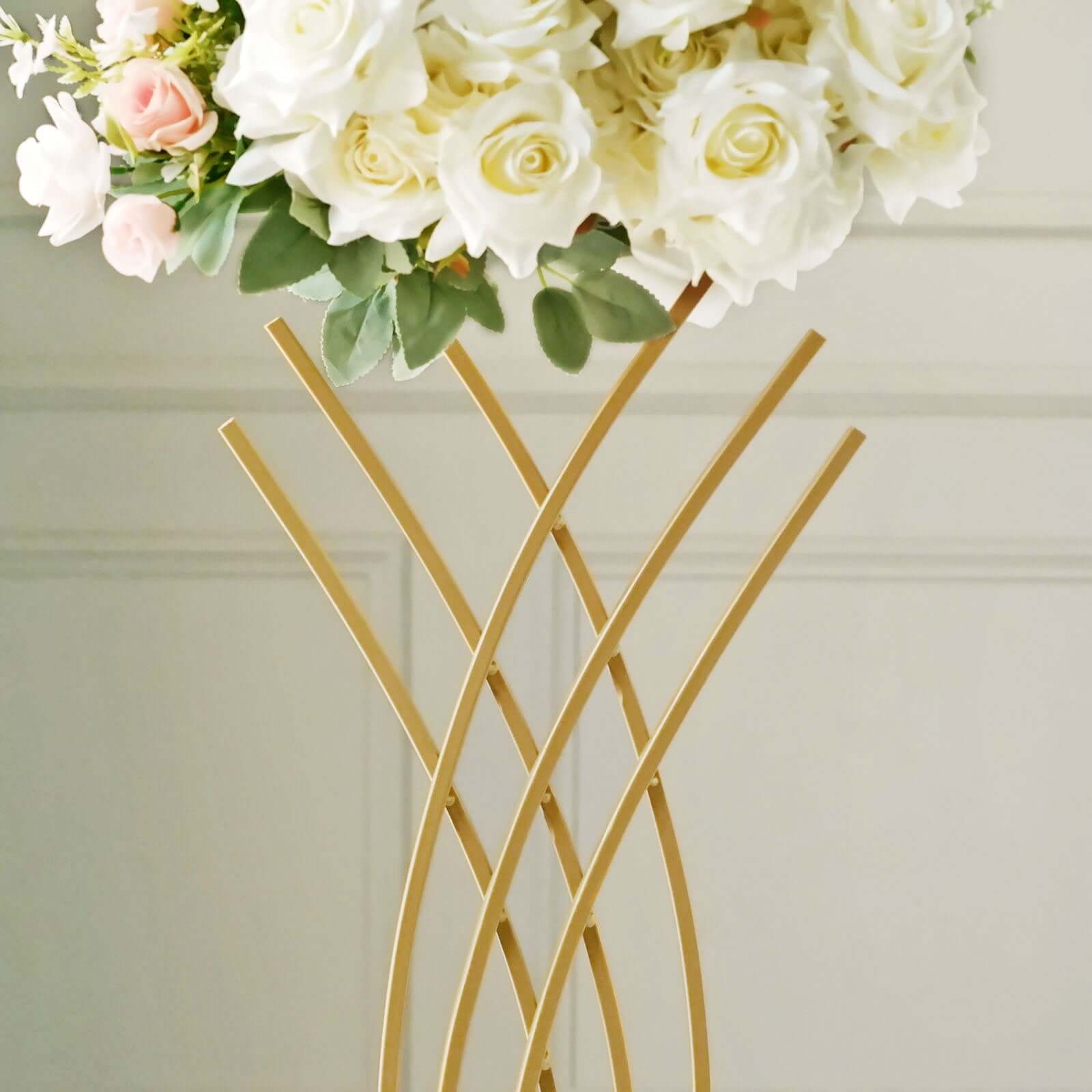 Gold Metal Mermaid Tail 2ft Wedding Table Centerpiece - Ideal for Decor