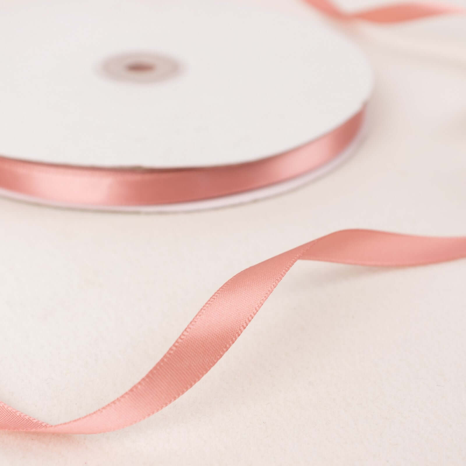 100-Yard 3/8-Inch Single-Faced Dusty Rose Decorative Satin Ribbon