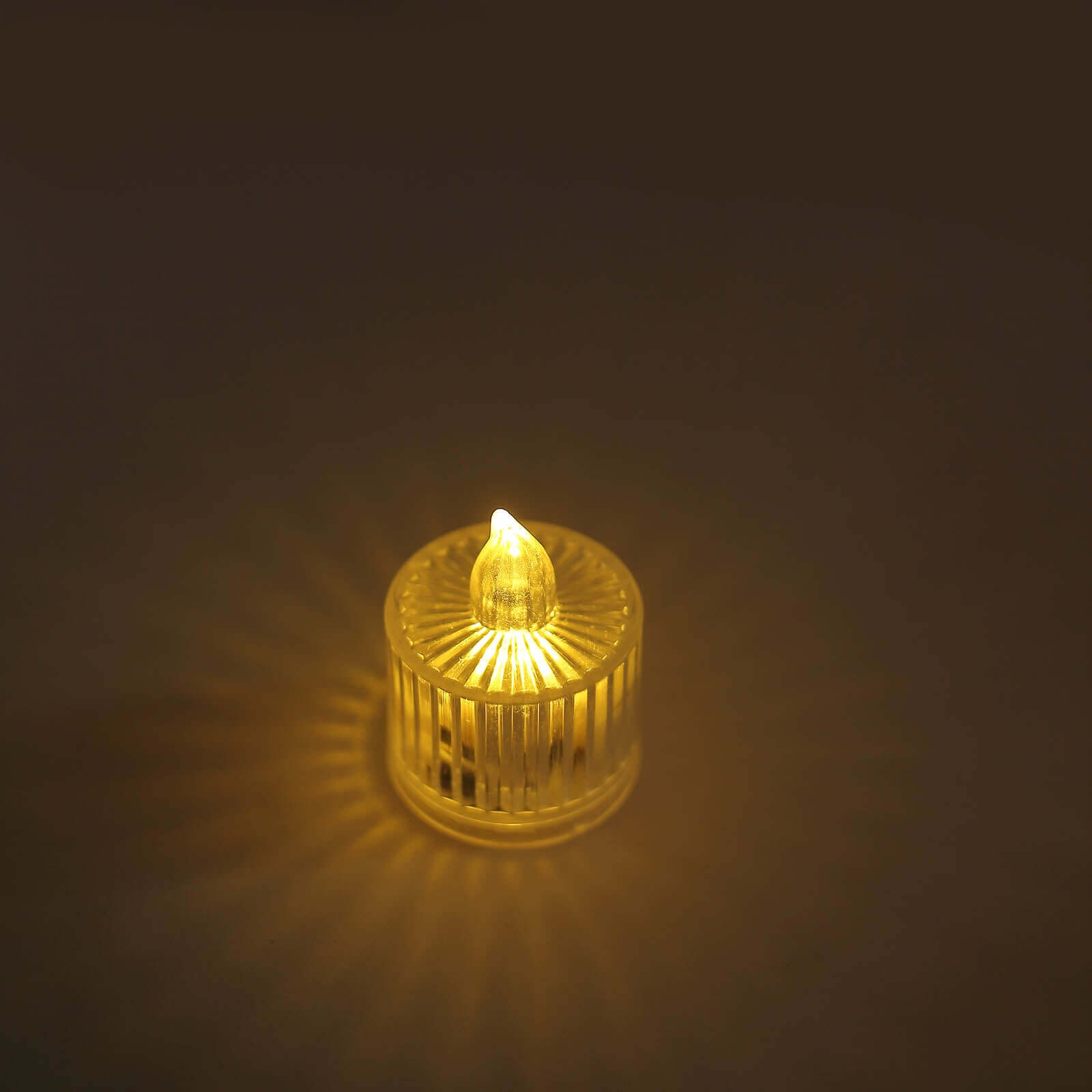 Hot Sale! 12-Pack Flameless Warm White LED Tealight Candles in Transparent Column Style