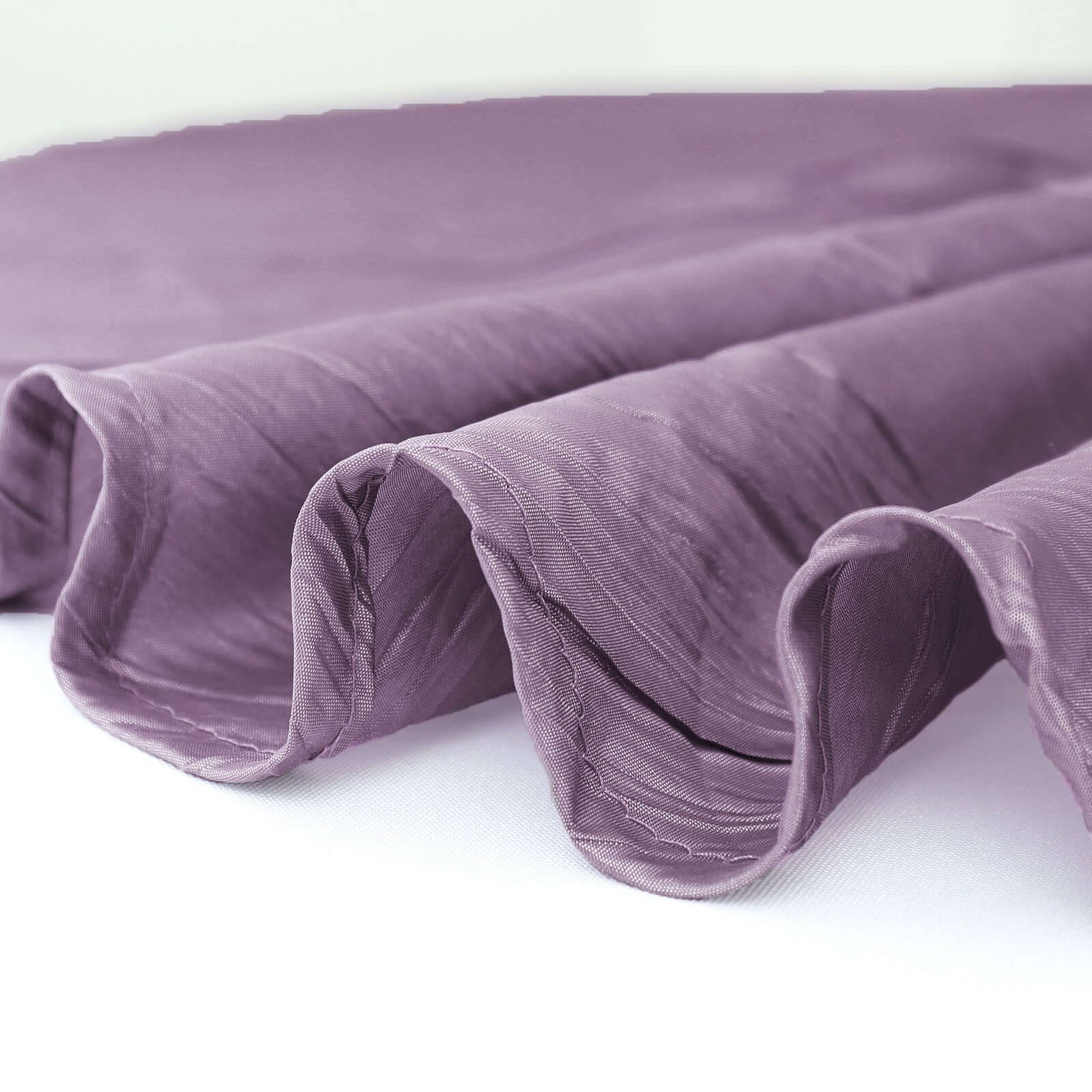 Violet Amethyst Accordion Crinkle Taffeta 60x102 Rectangle Tablecloth