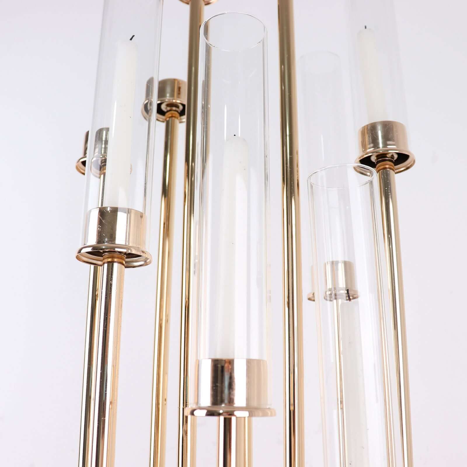 2-Pack Clear Glass Candelabra Shades - Ideal Table Centerpiece