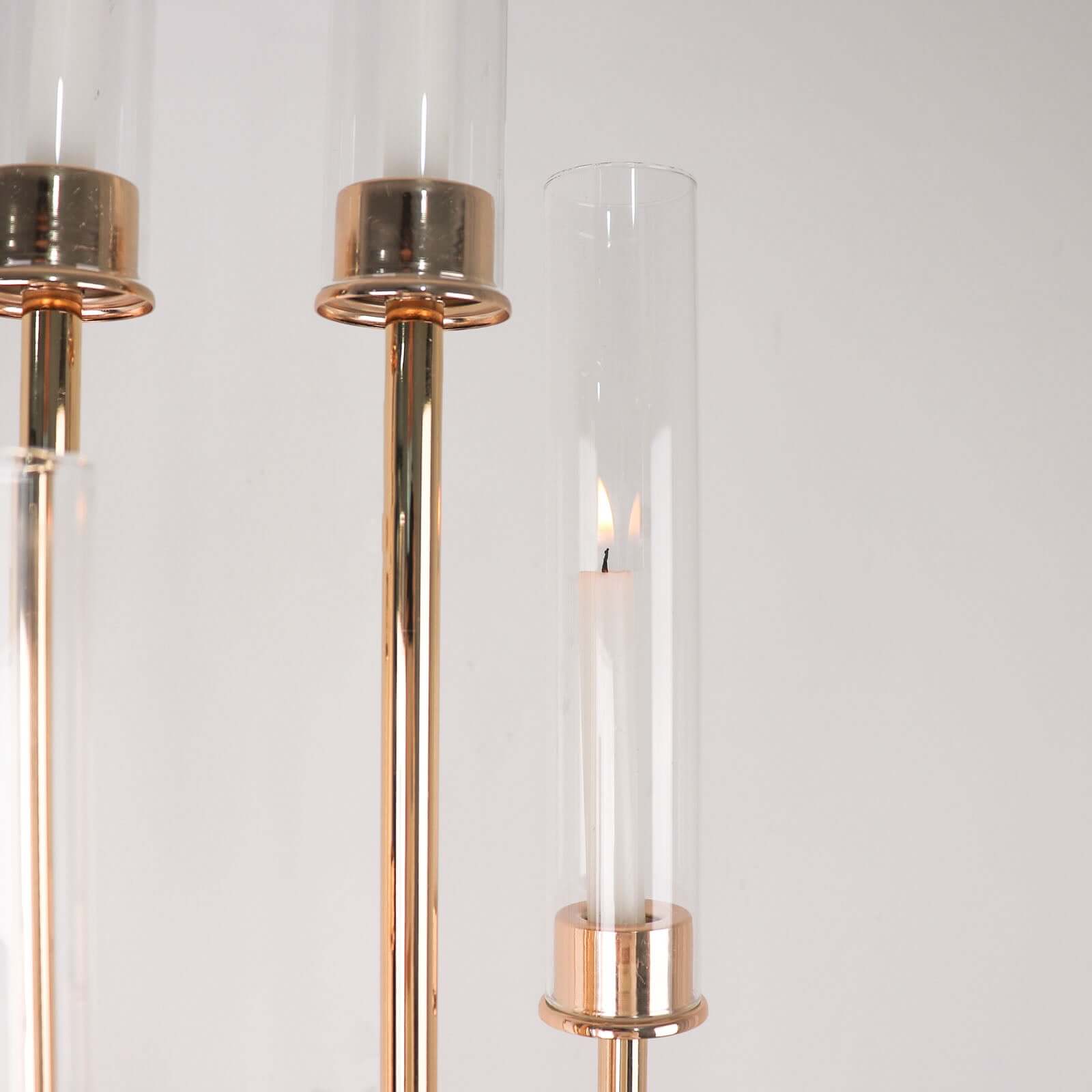 2-Pack Clear Glass Candelabra Shades - Ideal Table Centerpiece