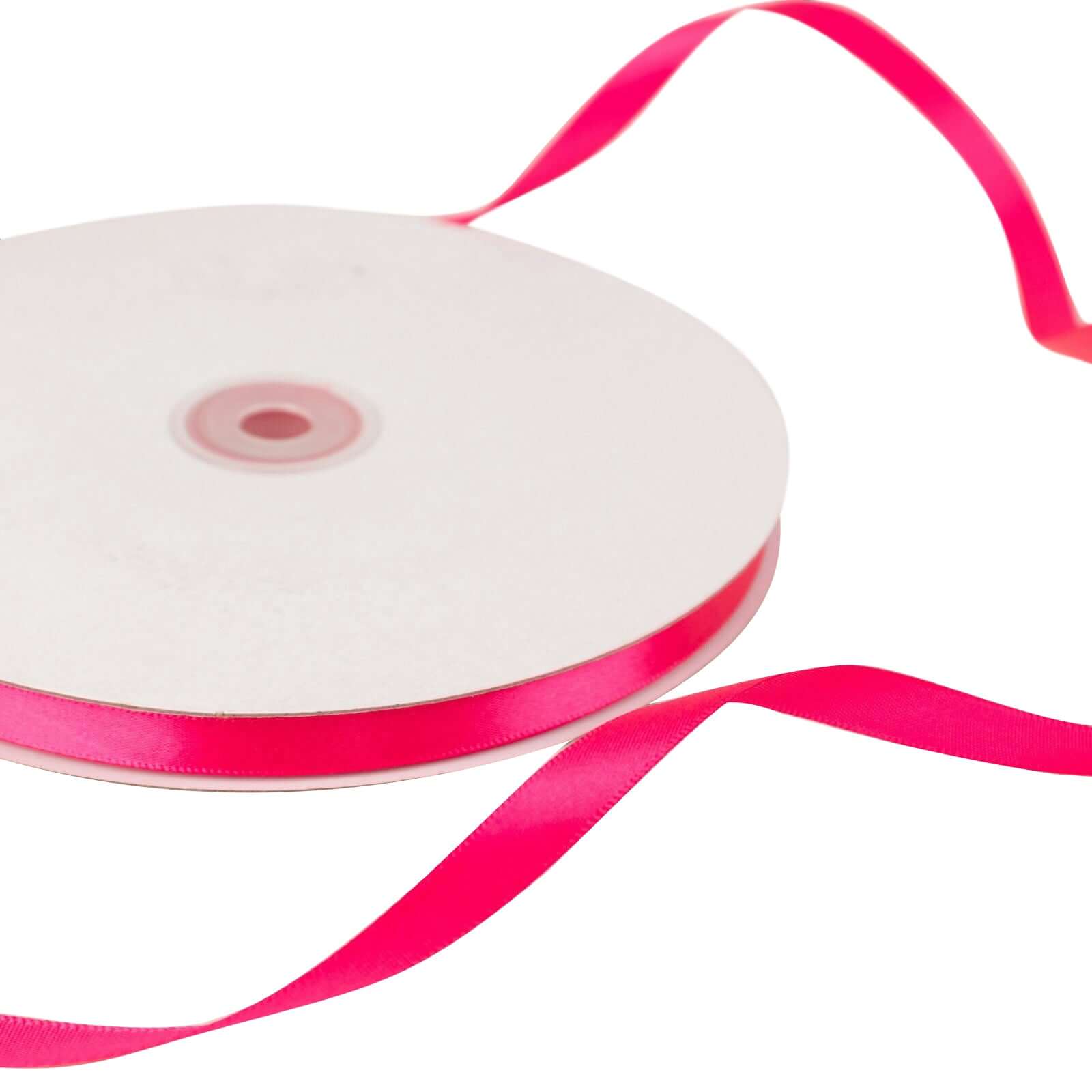 100-Yard 3/8-Inch Fuchsia Single-Sided Decorative Satin Ribbon Roll