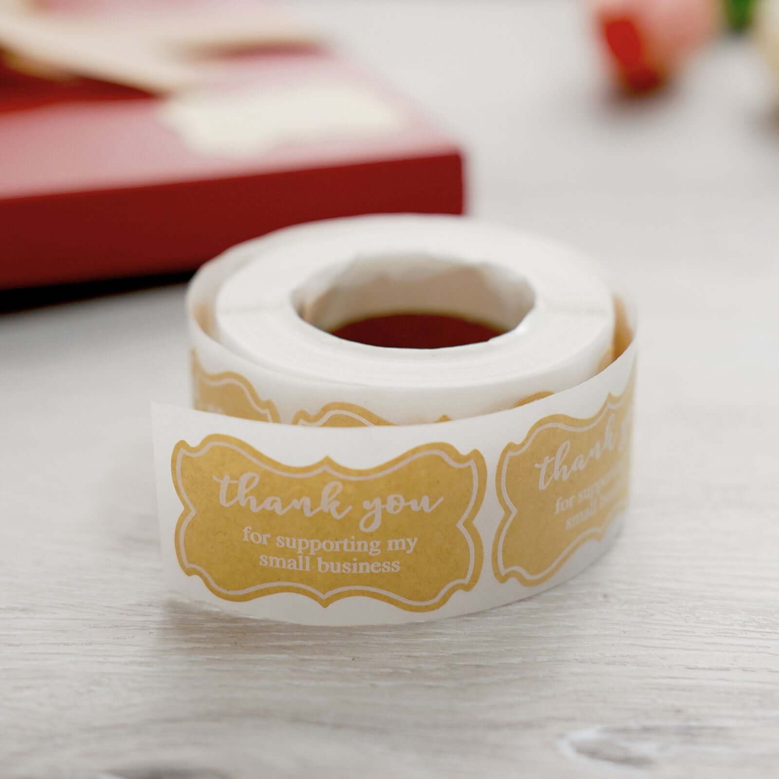 Get 500Pcs Thank You Stickers for Small Business Support - Ideal for DIY Envelopes