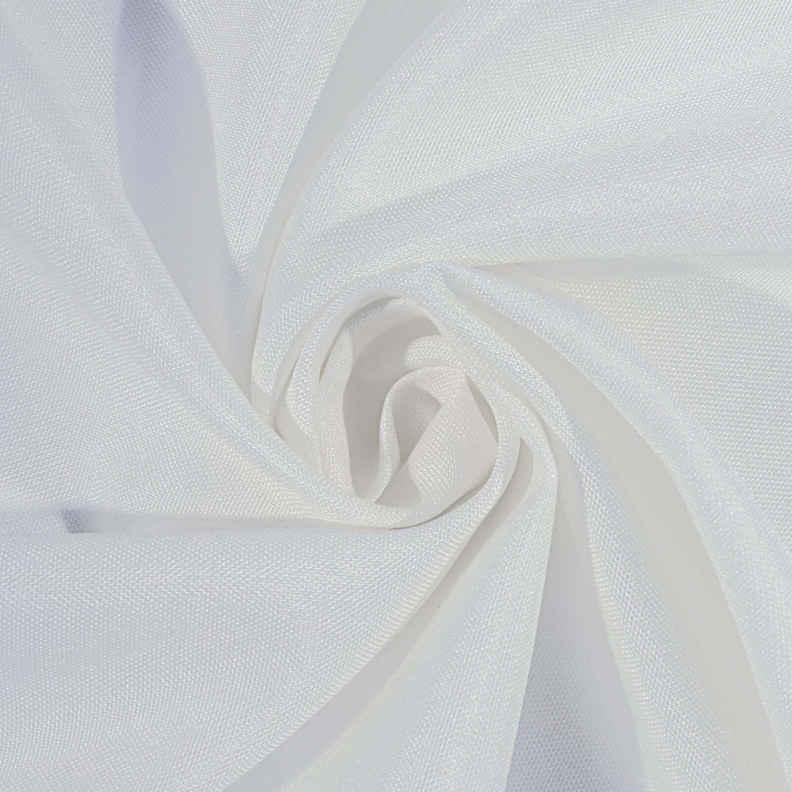 Ivory Polyester 90x156 Rectangle Tablecloth with Rounded Corners - Perfect for Events!