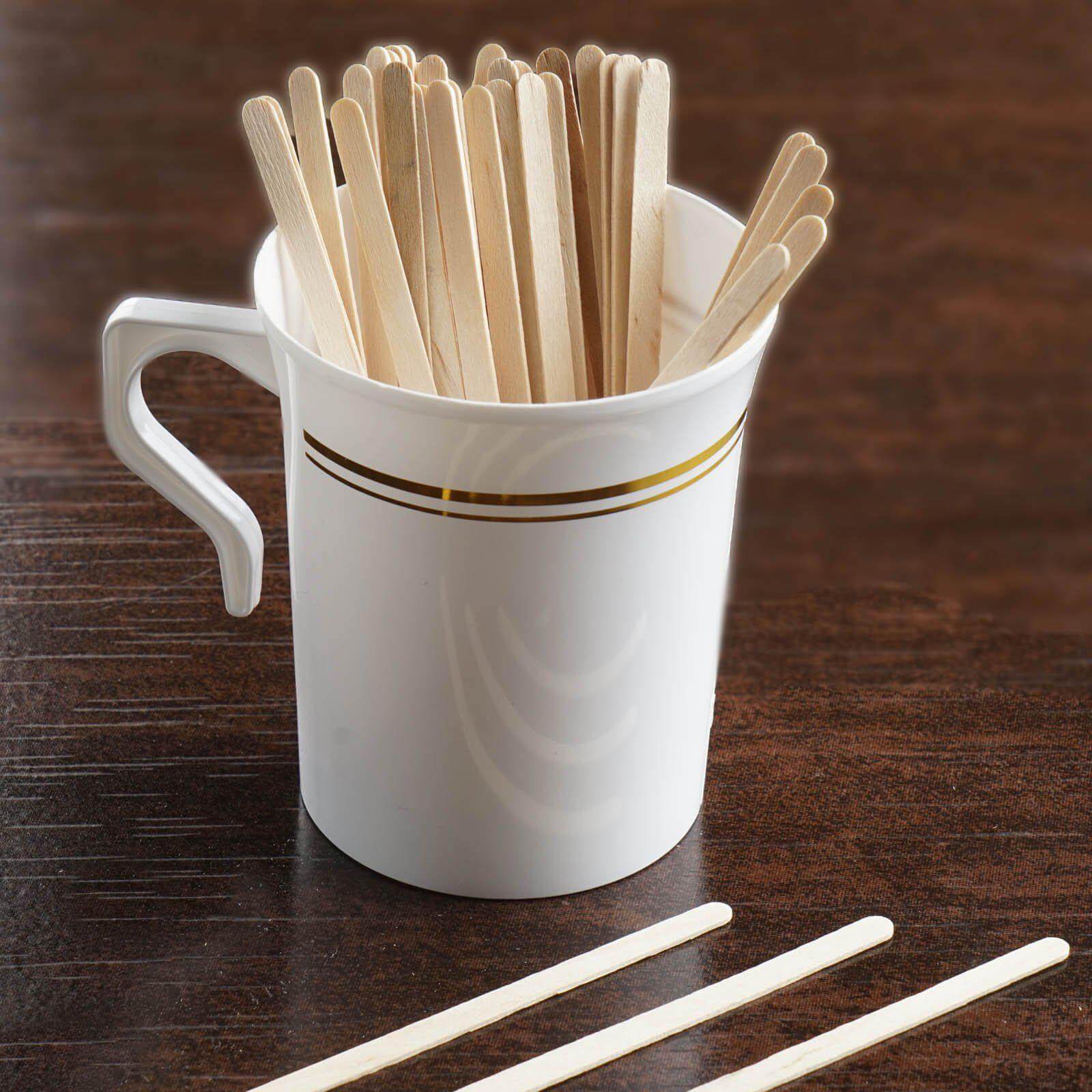 Hot Deal! 1000-Pack Natural Birchwood Coffee Stirrers, 4.5 Inches for Tea & Cocktails