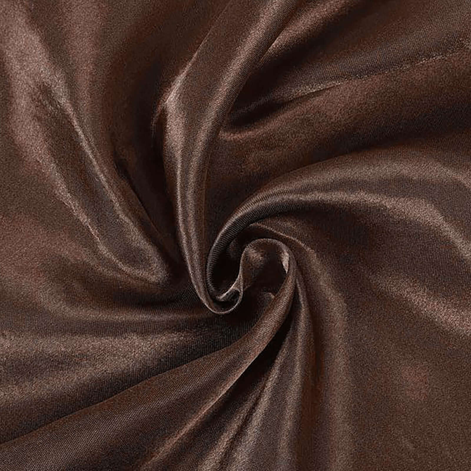 Chocolate Satin Rectangular 60x102 Tablecloth - Smooth & Lustrous Cover