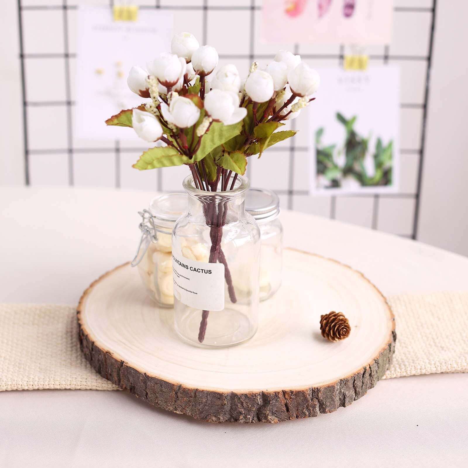 12 Dia Rustic Poplar Wood Slices - Ideal Wedding Table Centerpieces