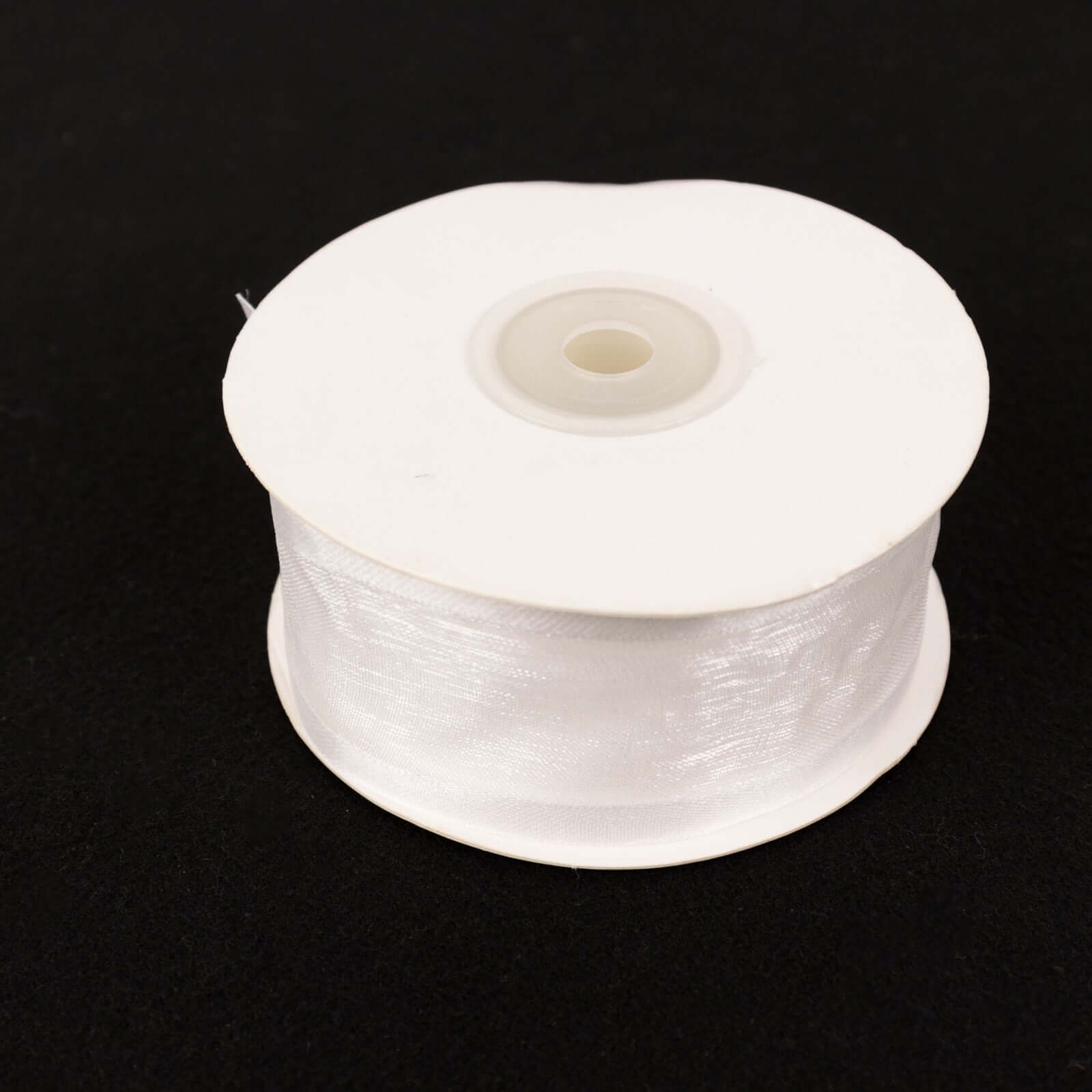 25-Yard 1.5 White Organza Ribbon with Satin Edges - Premium for Decor