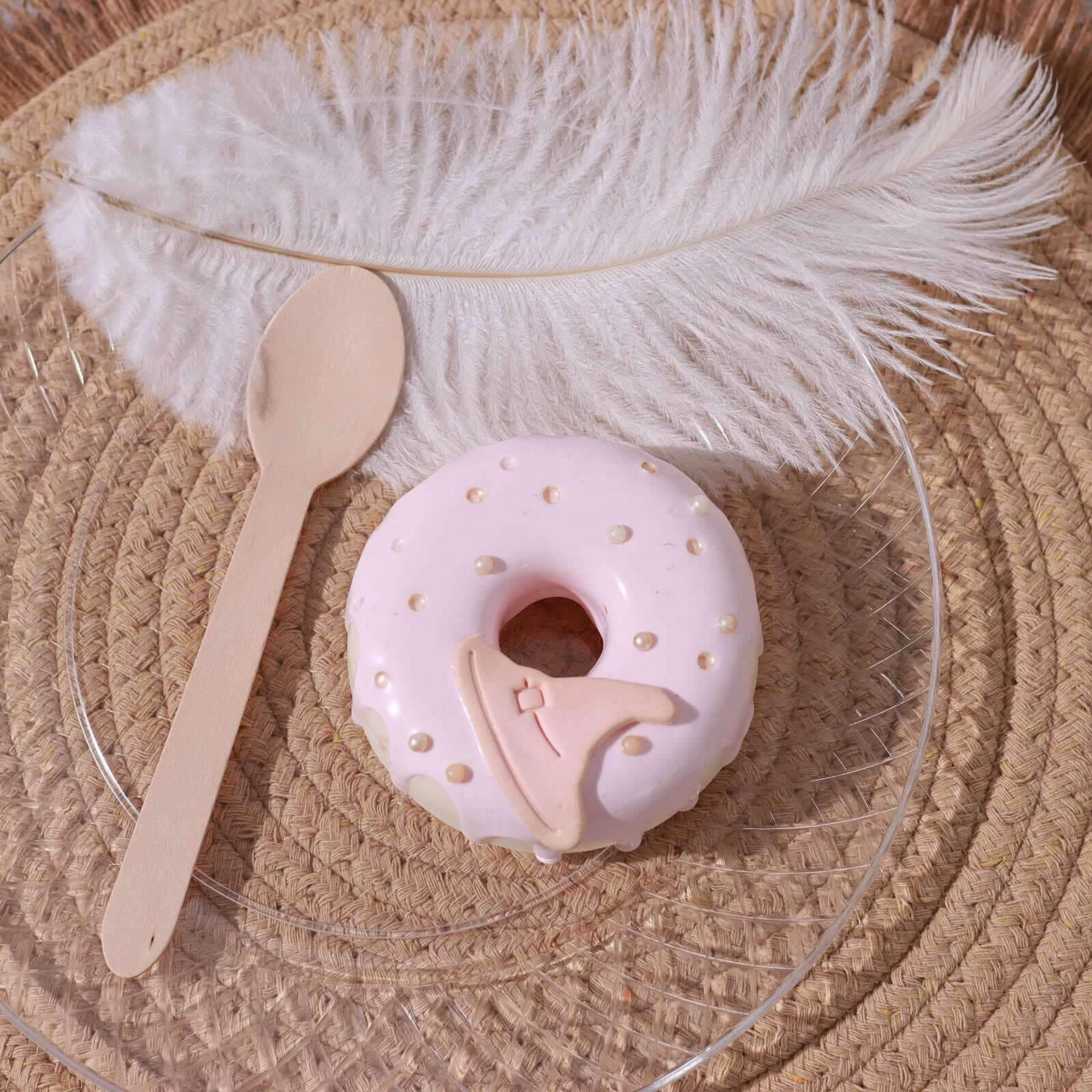 100-Piece Set of Natural Birchwood Spoons - Eco-Friendly, Biodegradable for Rustic & Outdoor Events