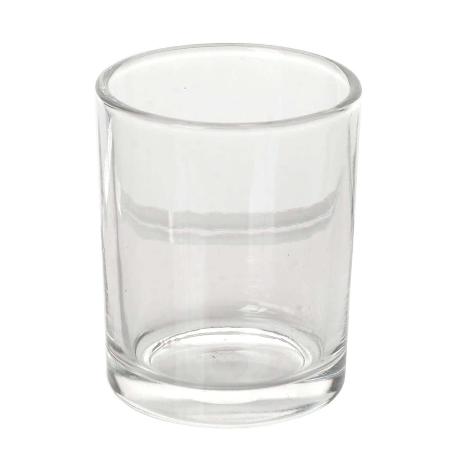 12-Pack Clear Glass Votive Candle Holders for Weddings & Events