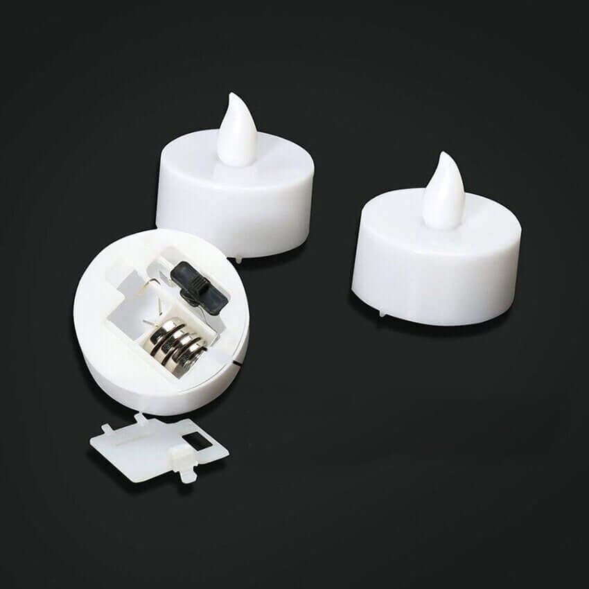 12-Pack Waterproof White Flameless Floating LED Tealight Candles