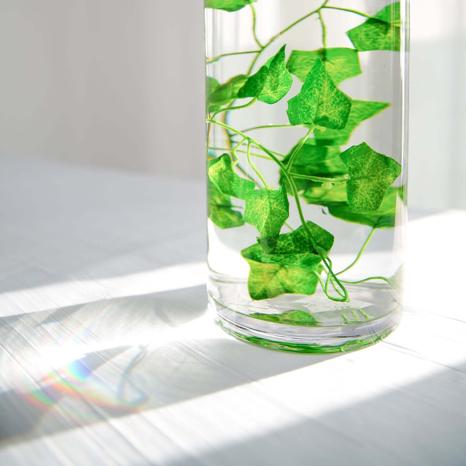 Amazing 6-Pack Clear Glass Cylinder Flower Vases - Ideal Stylish Centerpieces for Weddings
