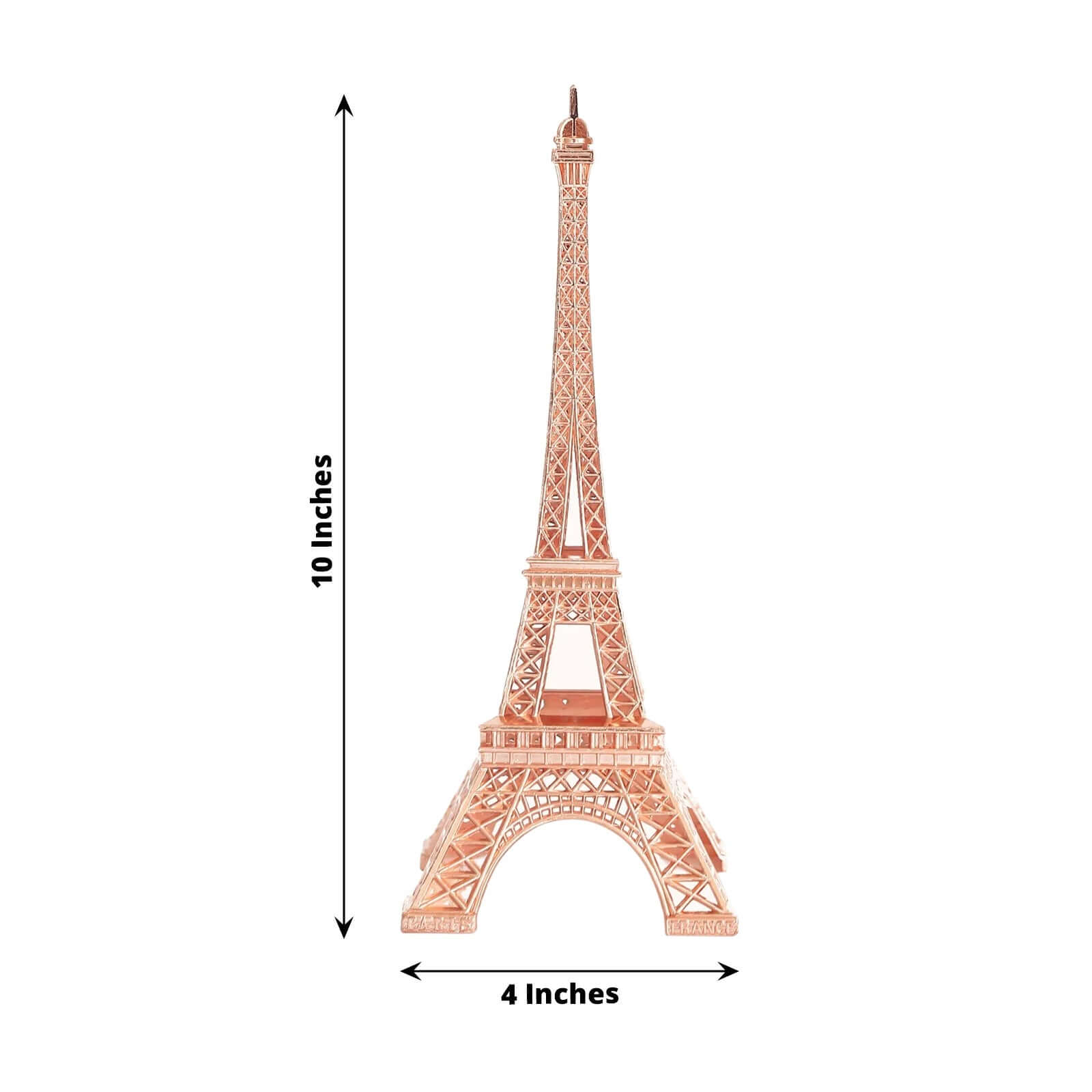 Hot Sale! Stylish Metal Rose Gold Eiffel Tower Table Centerpiece for Party Cake Toppers