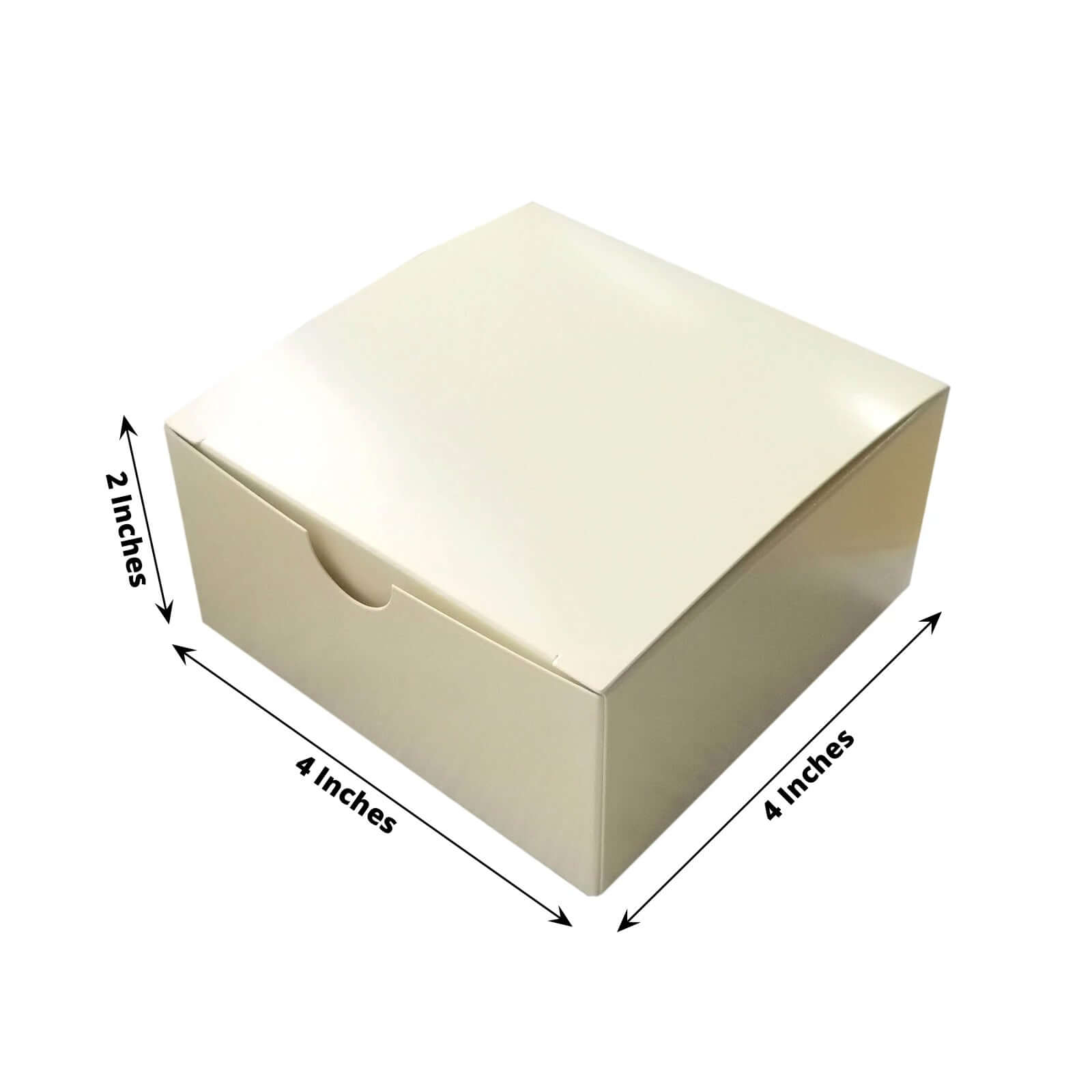 Get 100-Pack Ivory 4x4x2 DIY Cake & Cupcake Party Favor Gift Boxes