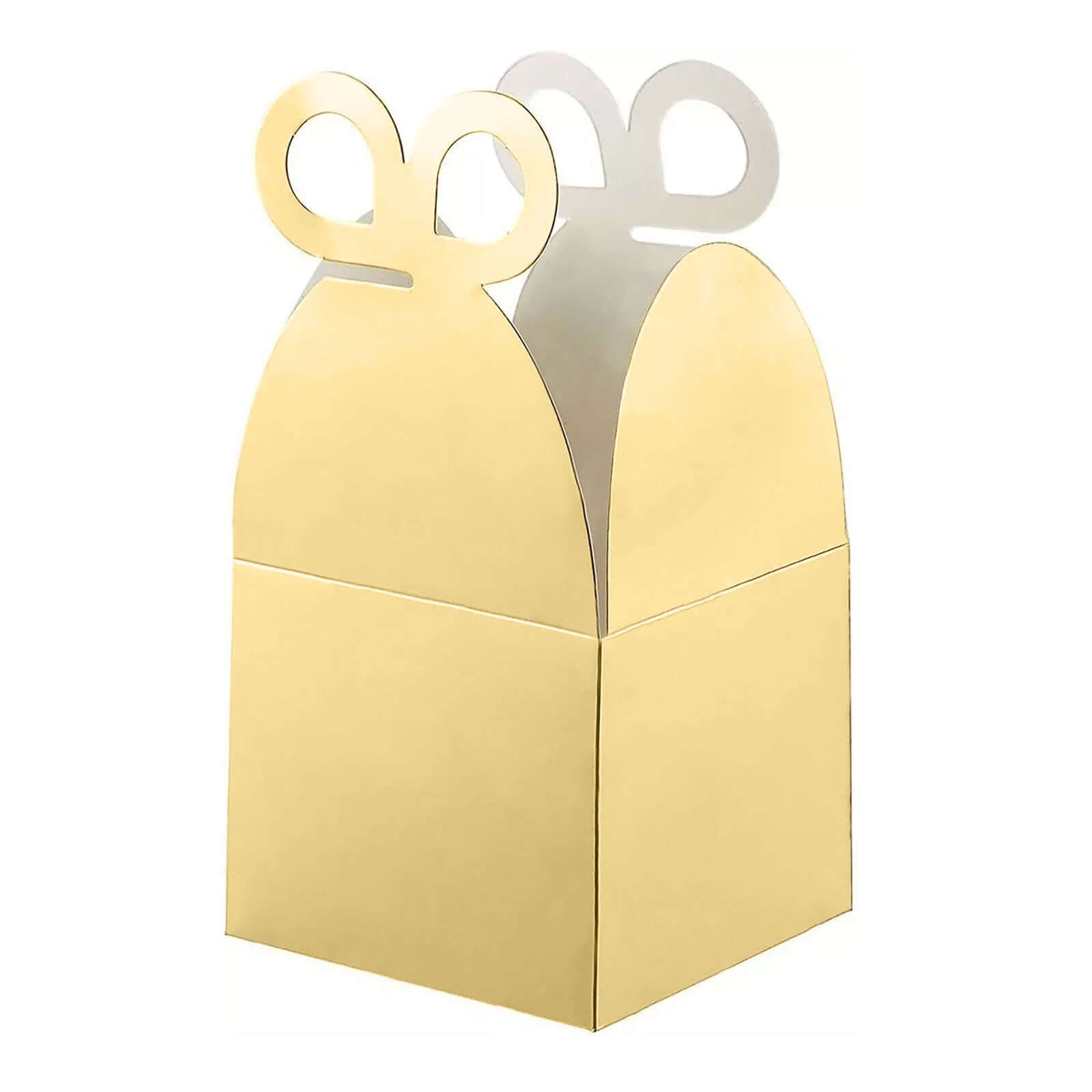 25-Pack Premium Metallic Gold Foil Butterfly Top Party Favor Boxes, Ideal for Gifts