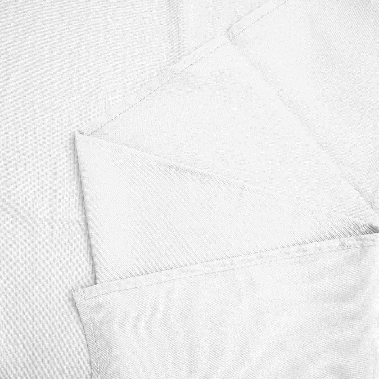 Seamless Wrinkle-Resistant White Polyester Tablecloth (90x156) for Elegant Gatherings - Great Deal!