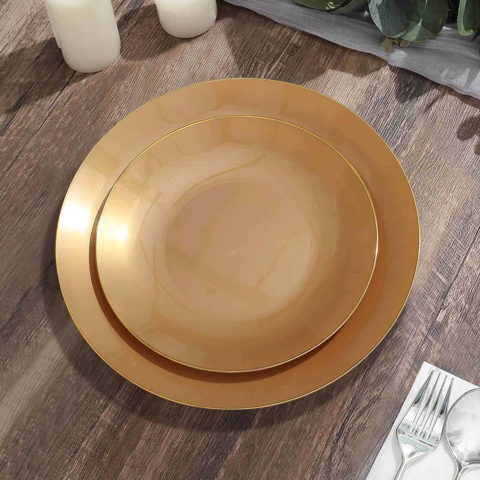 10-Pack Gold Rim 8