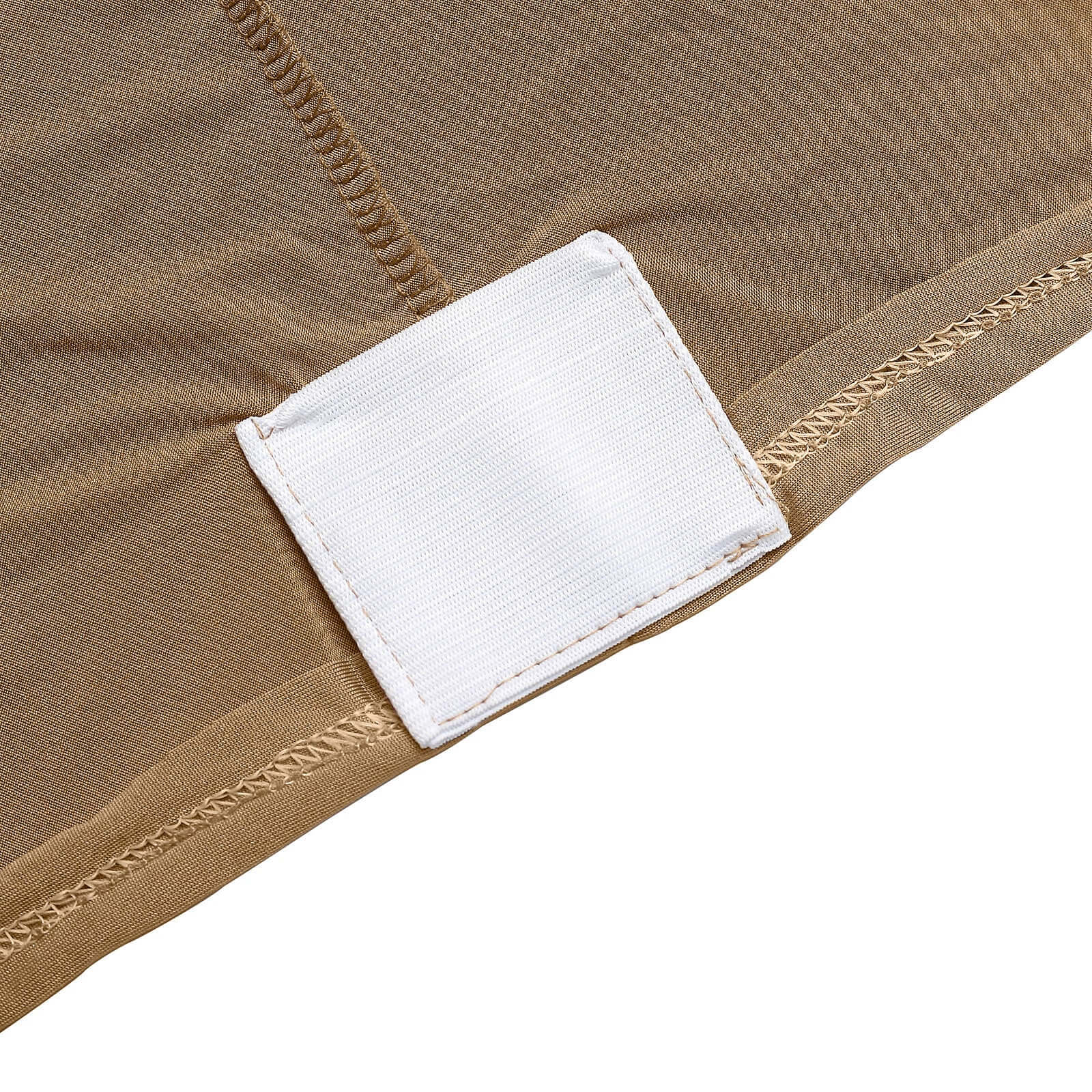 Durable Taupe Stretch Spandex Table Cover for 8ft Rectangles - Ideal Choice