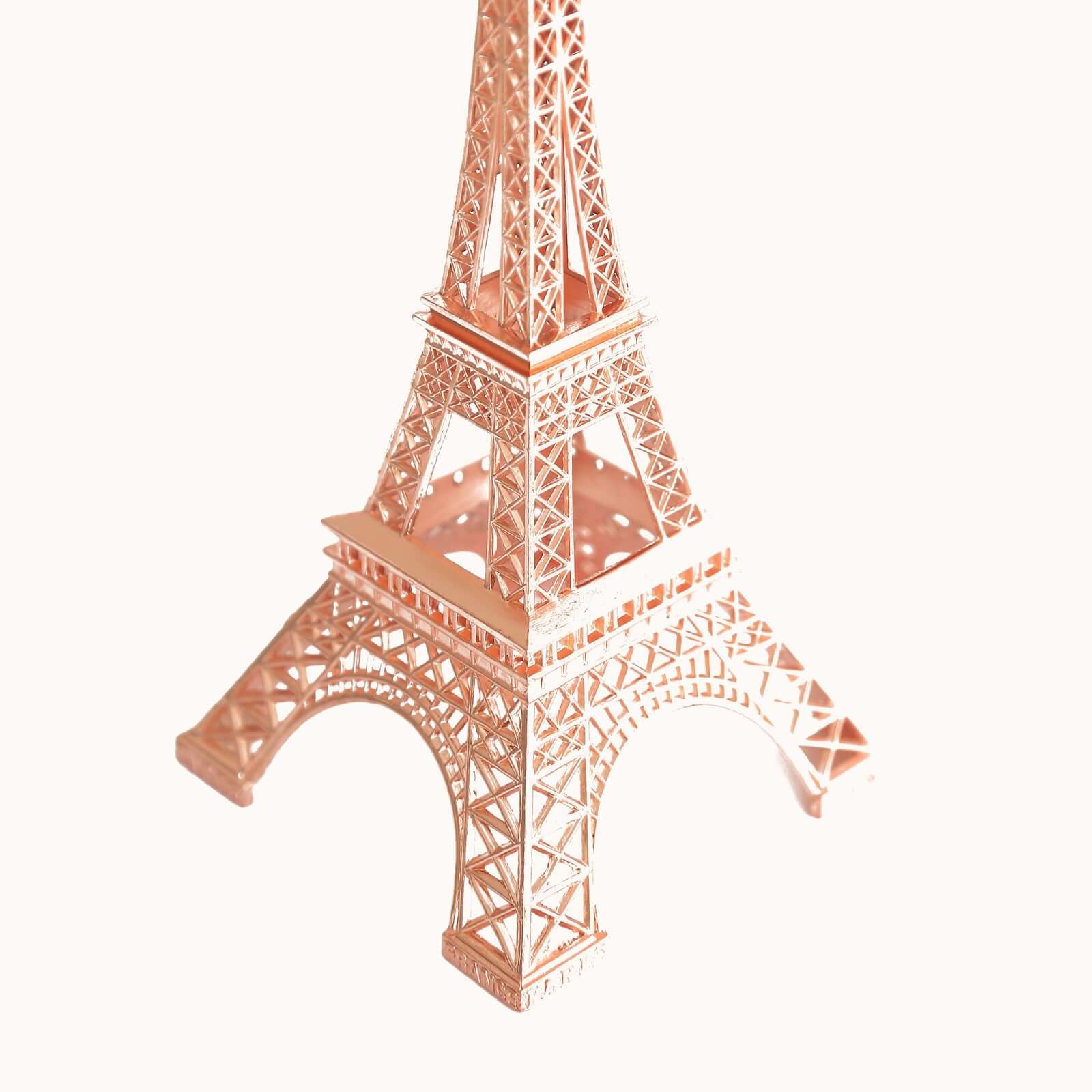 Hot Sale! Stylish Metal Rose Gold Eiffel Tower Table Centerpiece for Party Cake Toppers