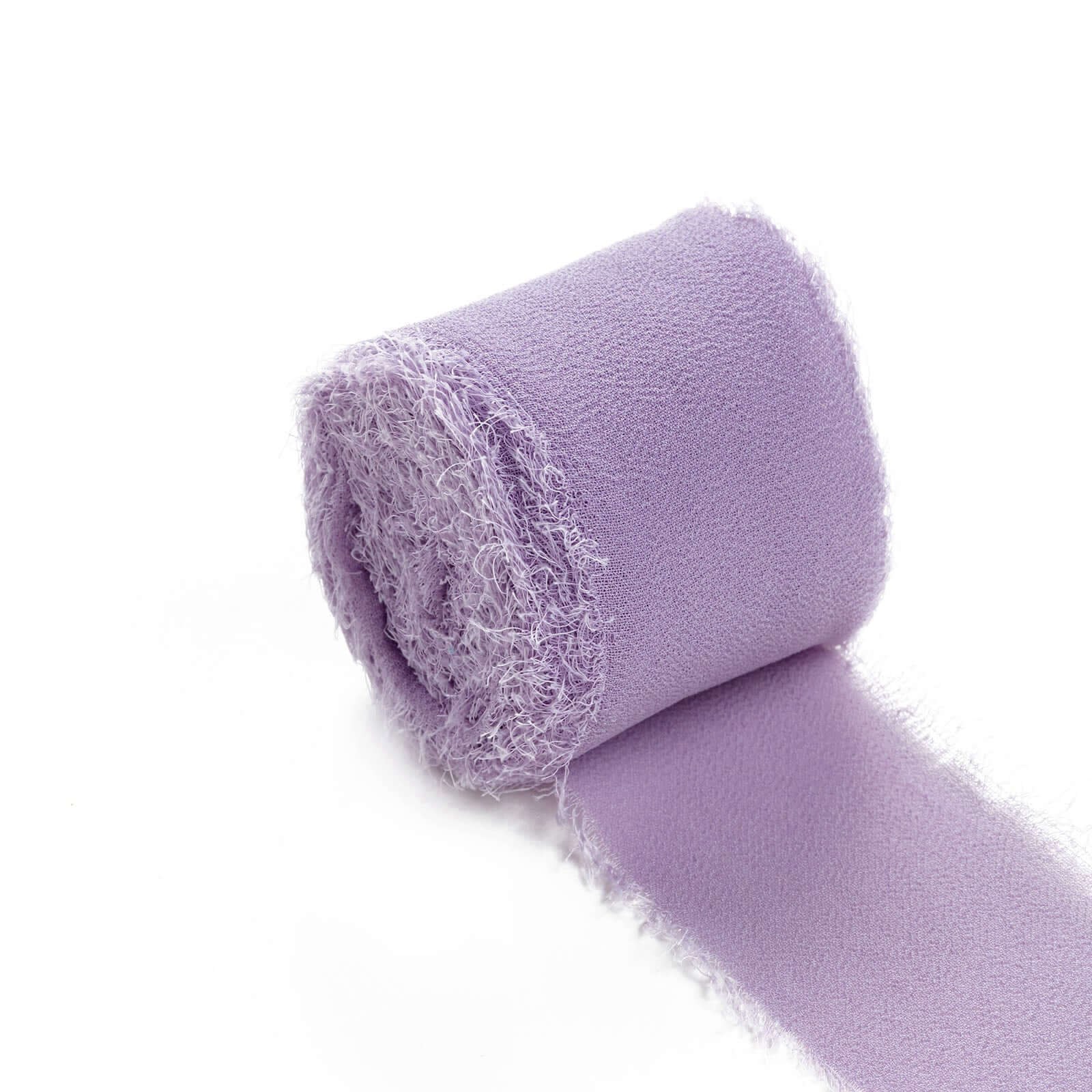 2-Pack 6yd Violet Amethyst Silk-Like Chiffon Linen Ribbon Rolls - Ideal for Weddings & Gifts