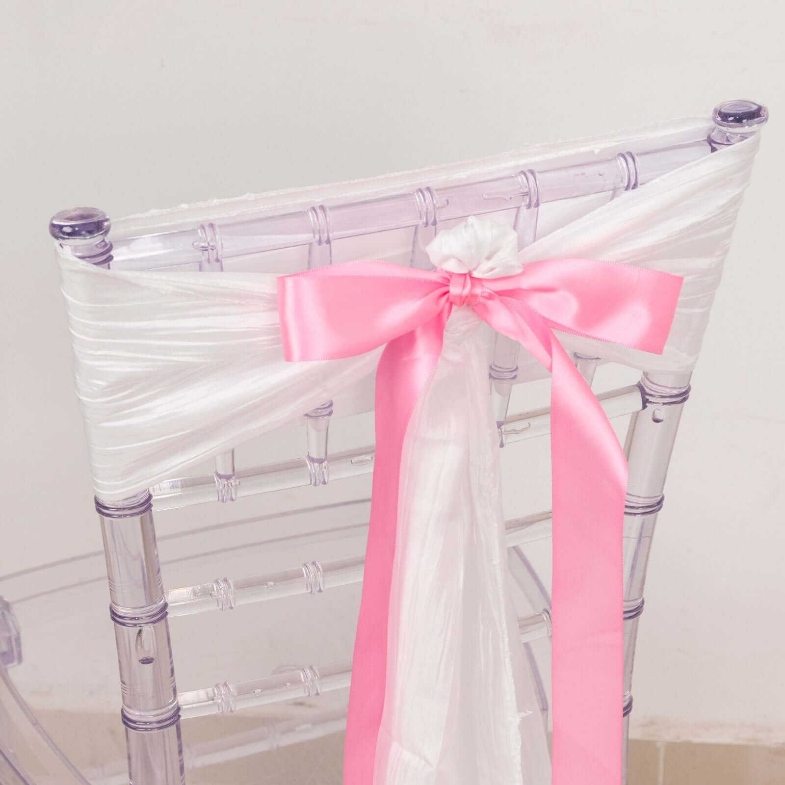 50 Yards 1.5-inch High-quality Pink Single-sided Decorative Satin Ribbon