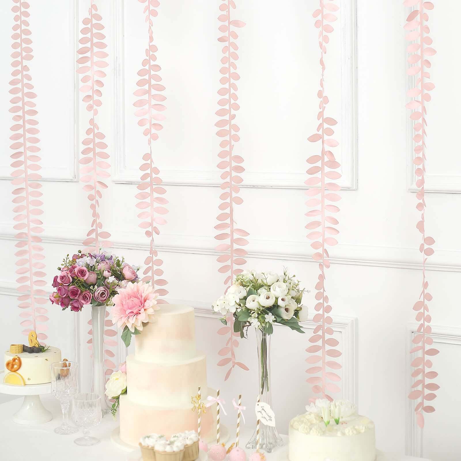 50ft Dusty Rose Taffeta Ribbon Sash with Four - Leaf Petal Design for Elegant Decor