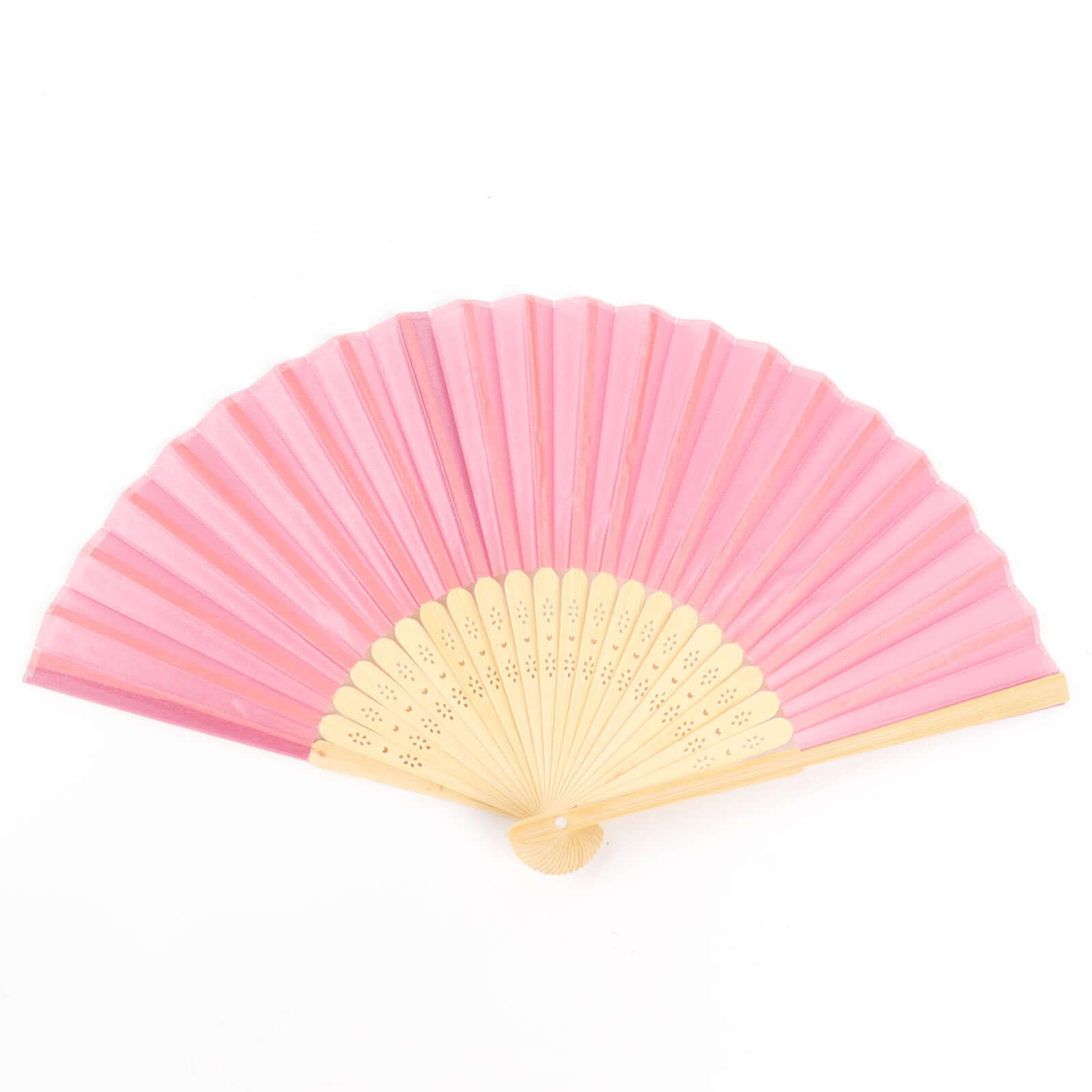 Hot Sale! 5-Pack Dusty Rose Asian Silk Folding Fans Ideal for Party Favors