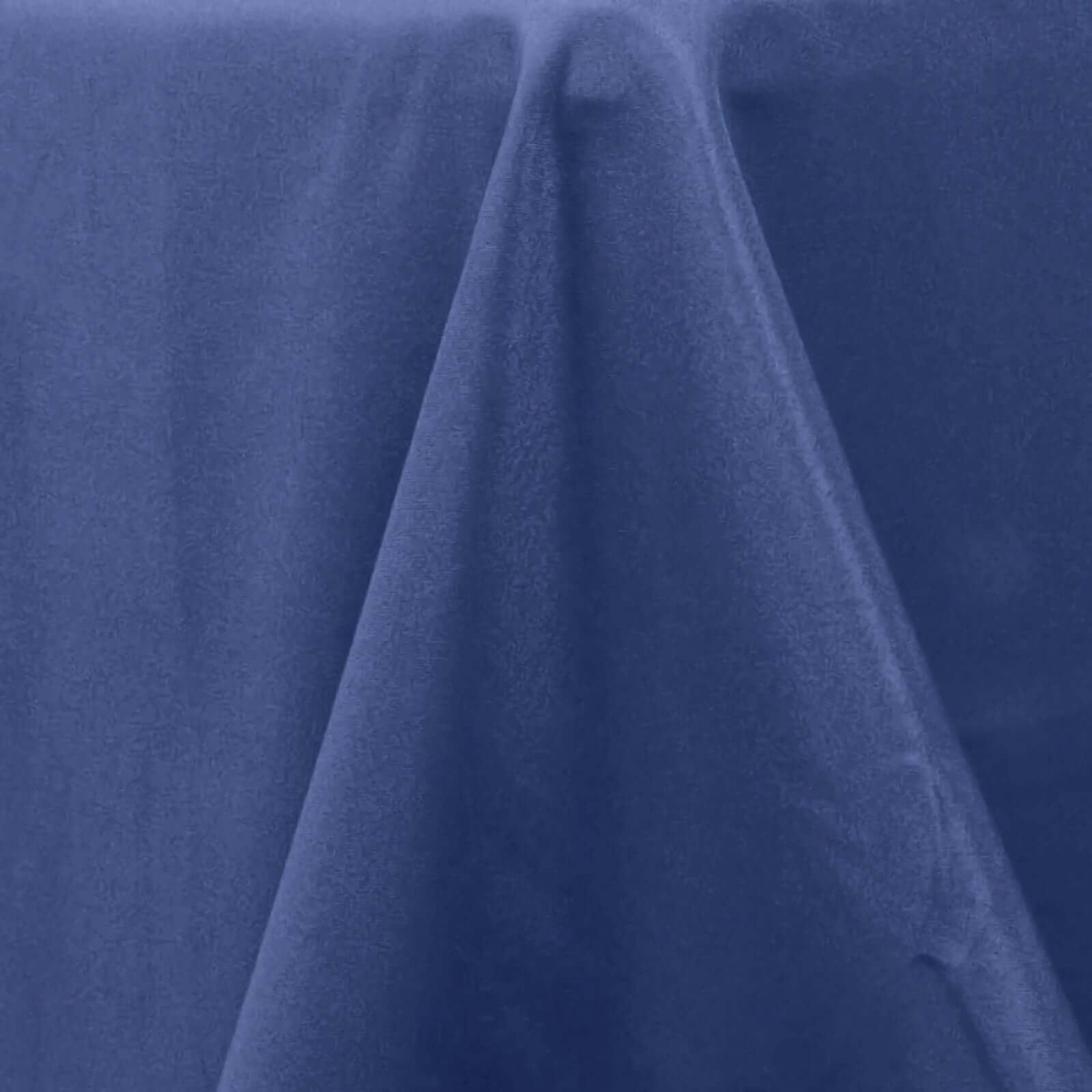 Exclusive Navy Blue 60x102 Rectangle Polyester Tablecloth - 220GSM Durable & Wrinkle-Free