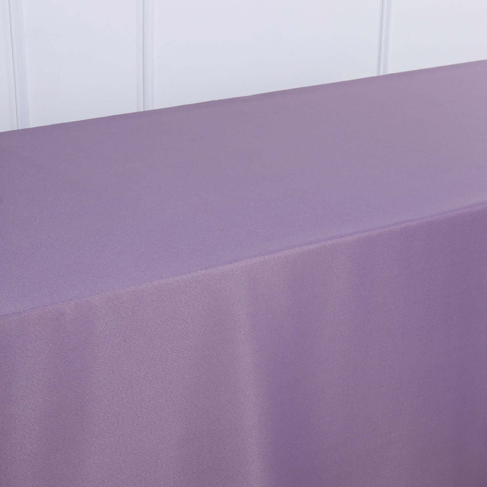 Wrinkle-Resistant Seamless Violet Amethyst Polyester Rectangle Tablecloth 90x132