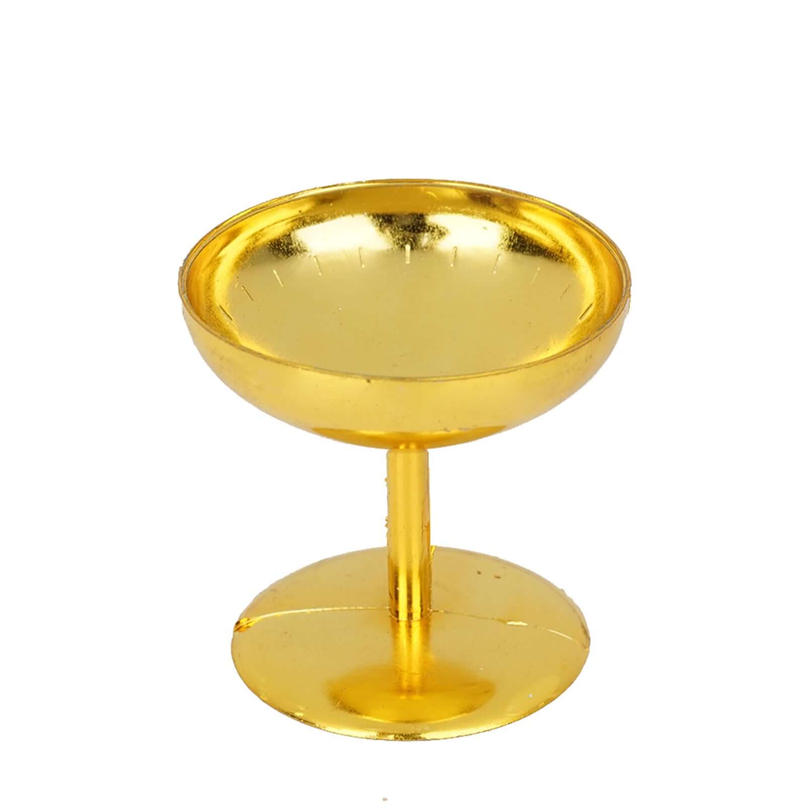 12-Pack Gold Plastic Dessert Cups - Ideal for Treats