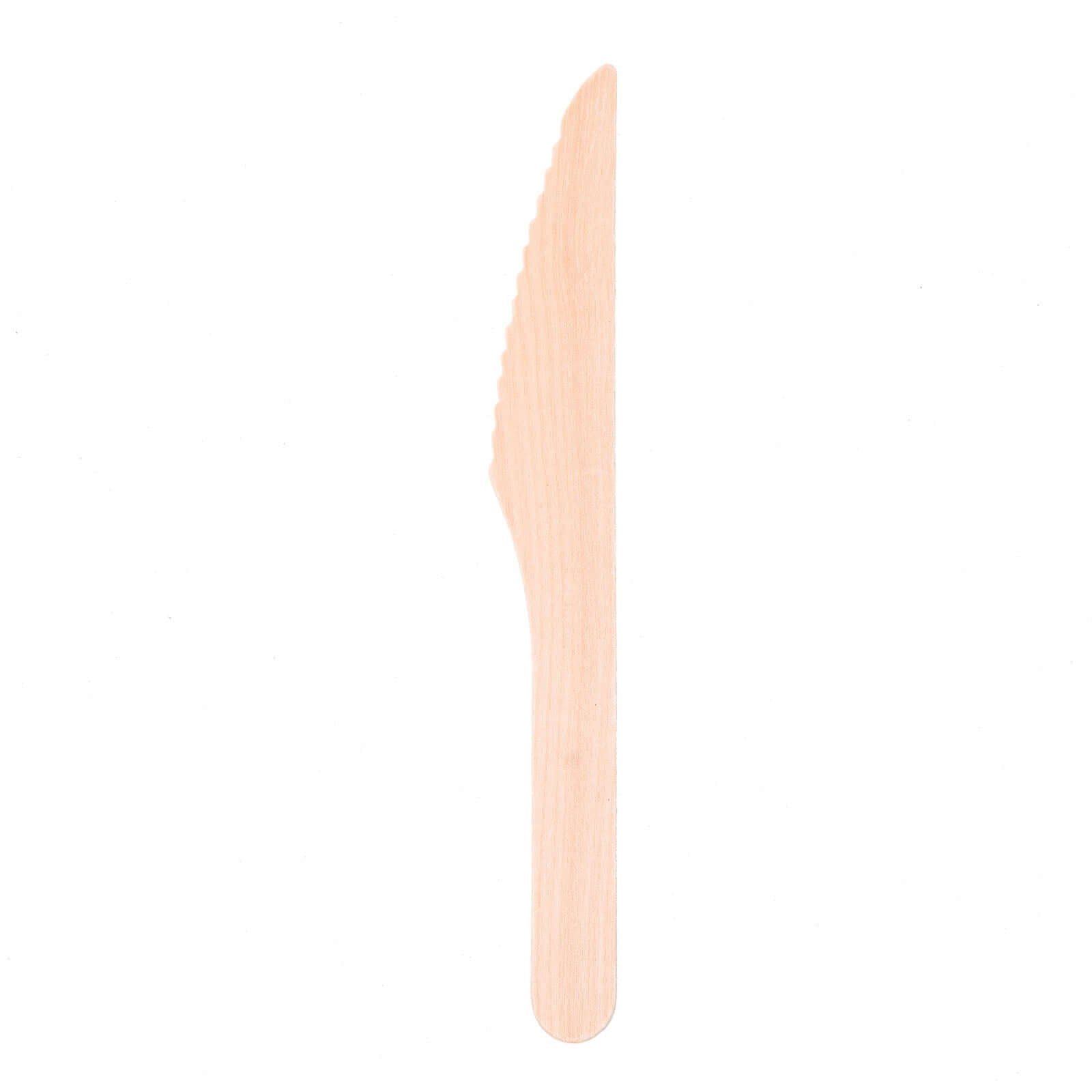 100-Piece Set of Natural Birchwood Knives - Eco-Friendly & Biodegradable for Rustic & Outdoor Events