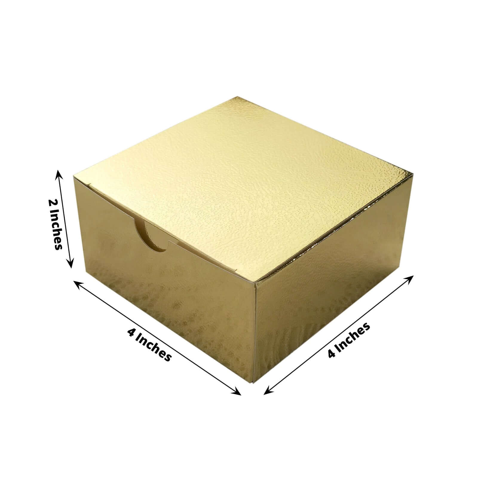 Hot Deal! 100-Pack 4x4x2 Gold DIY Cake Cupcake Party Favor Gift Boxes
