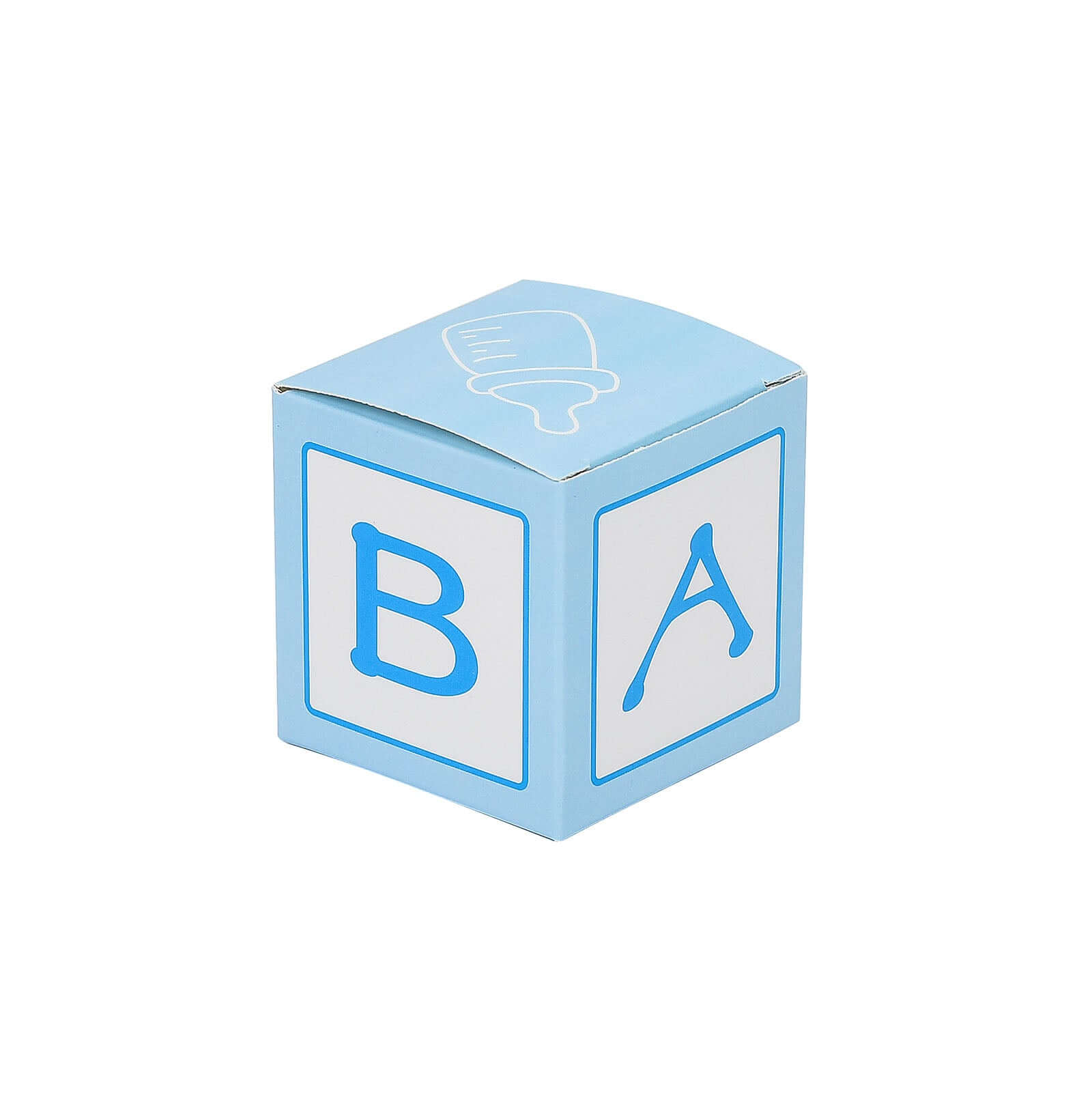 25-Pack Light Blue Baby Shower Candy Gift Boxes - Perfect Party Favors