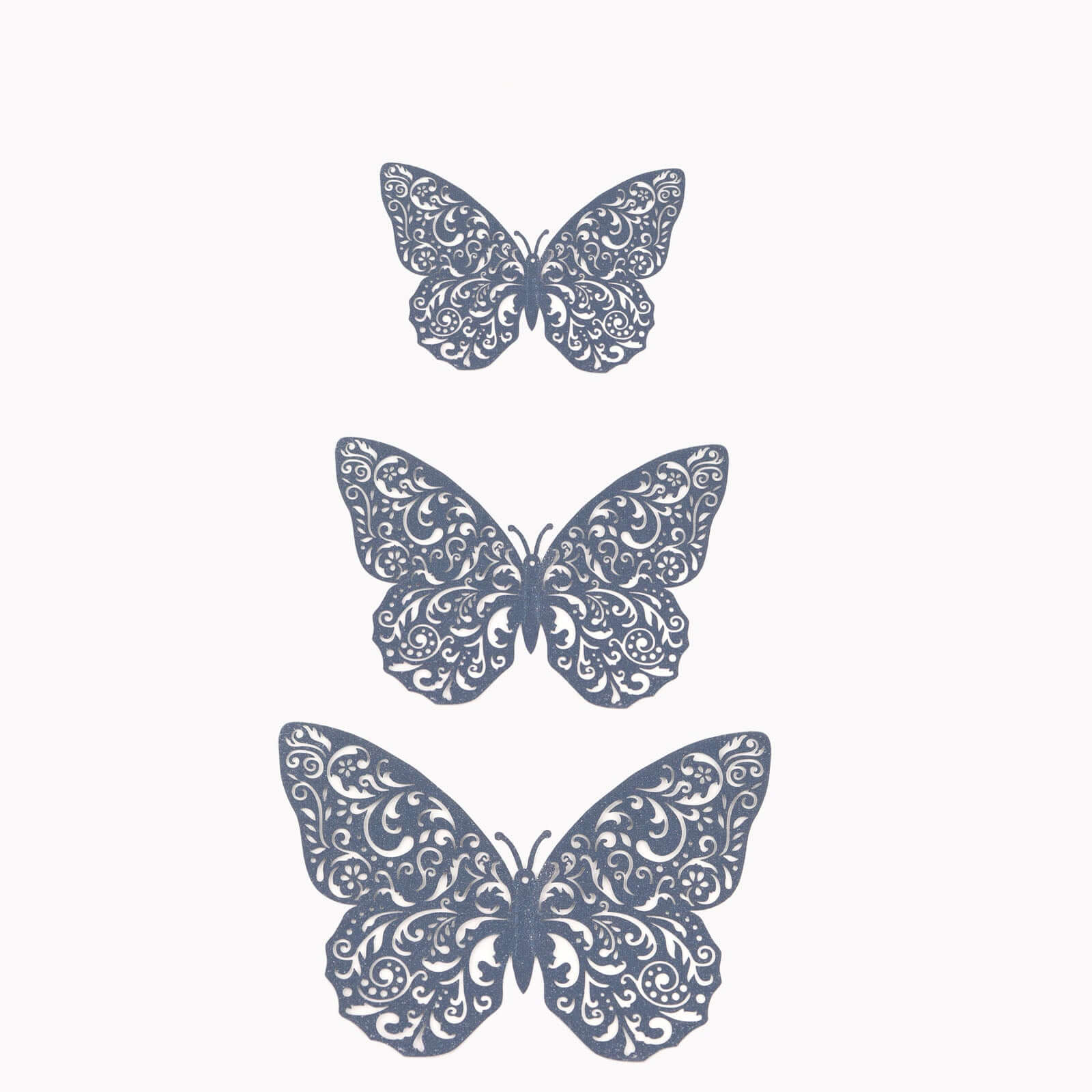 Hot Sale! 12-Pack Navy Blue 3D Butterfly Wall Decals - DIY Removable Stickers for Eye-Catching Decor