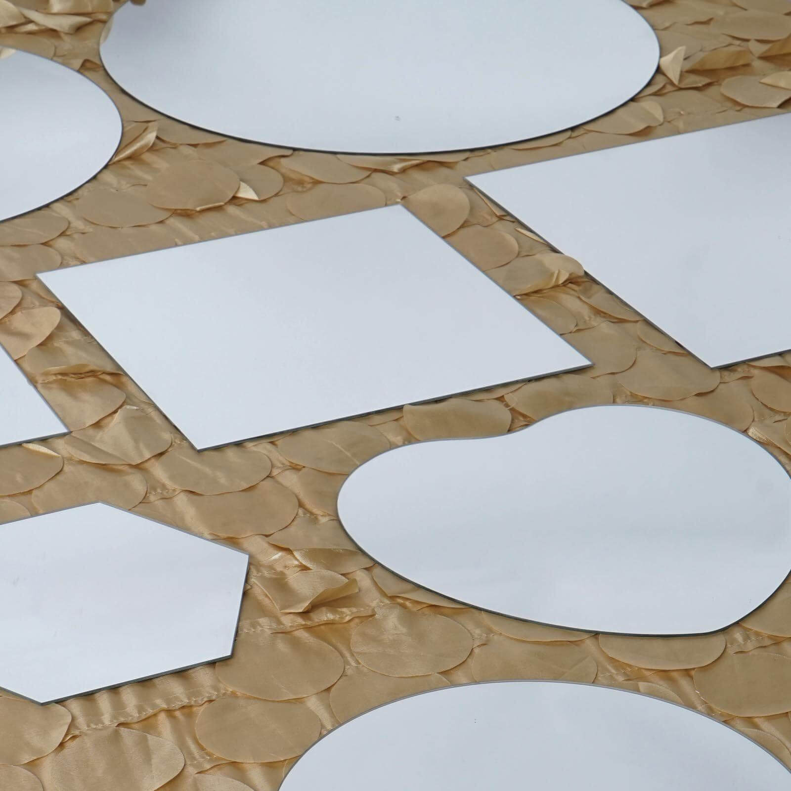 Hot Sale! 6-Pack Round Glass Mirrors for Wall Hanging and Table Centerpiece Decor
