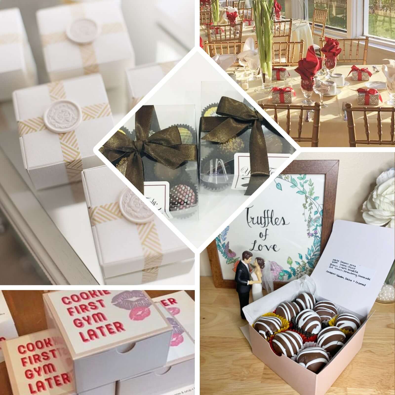 Get 100-Pack Ivory 4x4x2 DIY Cake & Cupcake Party Favor Gift Boxes