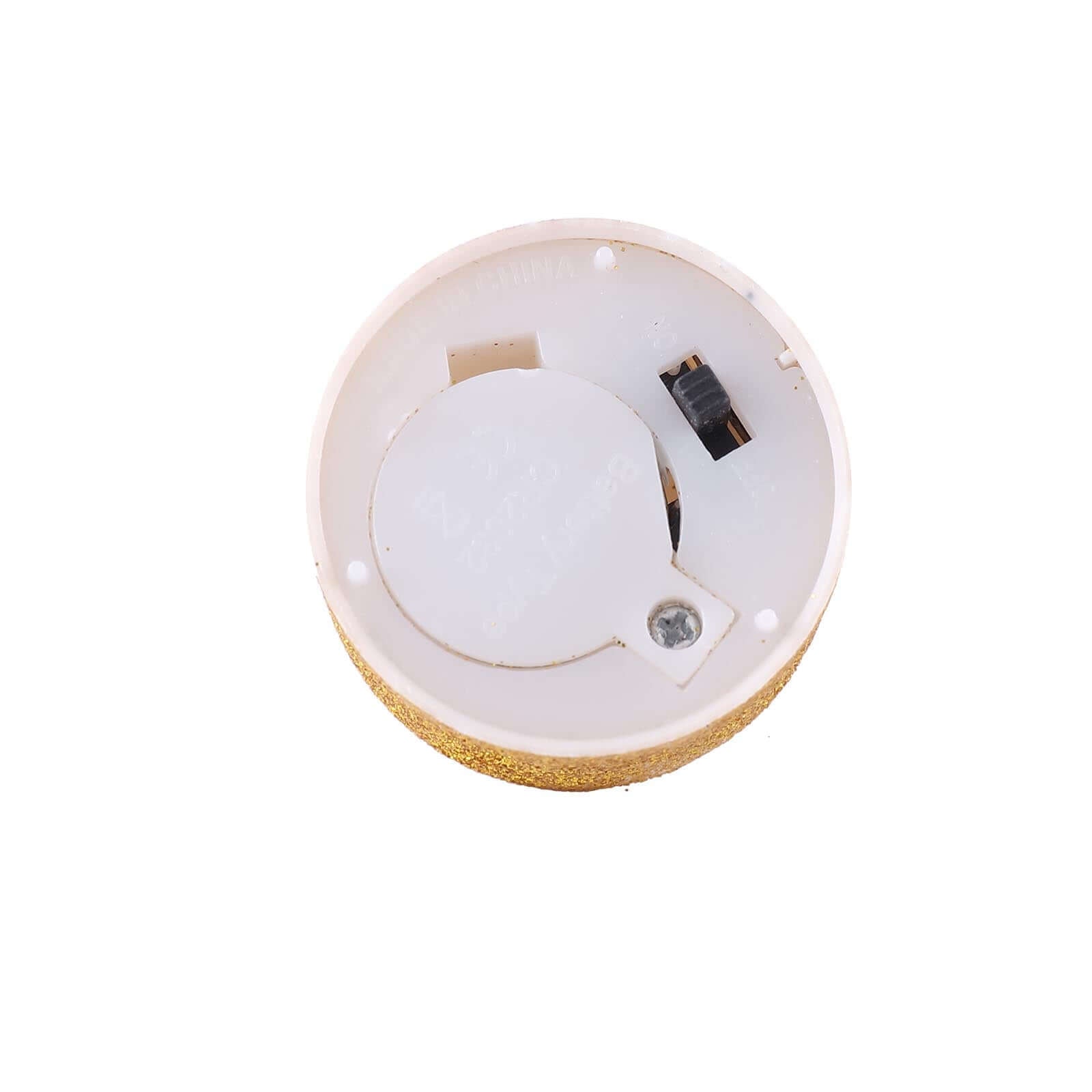 Hot Sale! 12-Pack Flameless LED Tealight Candles with Glittery Gold Design, Battery Operated